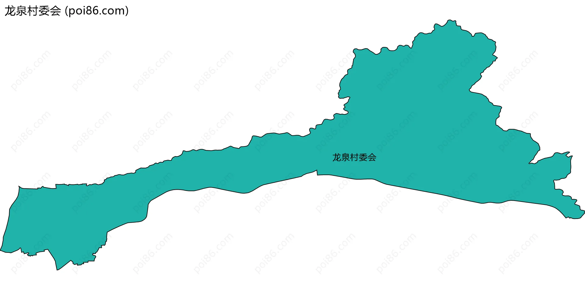 龙泉村委会边界地图