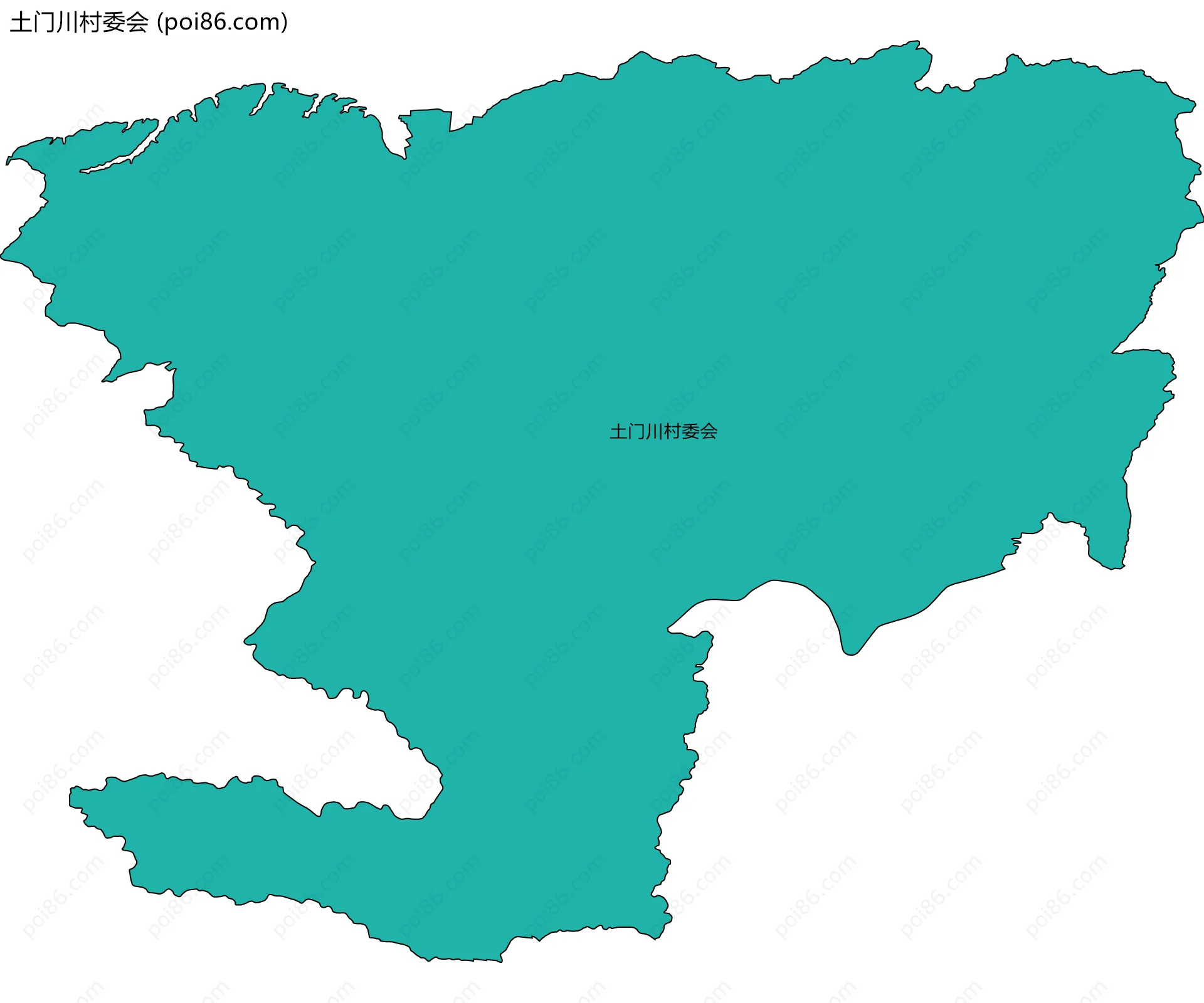 土门川村委会边界地图