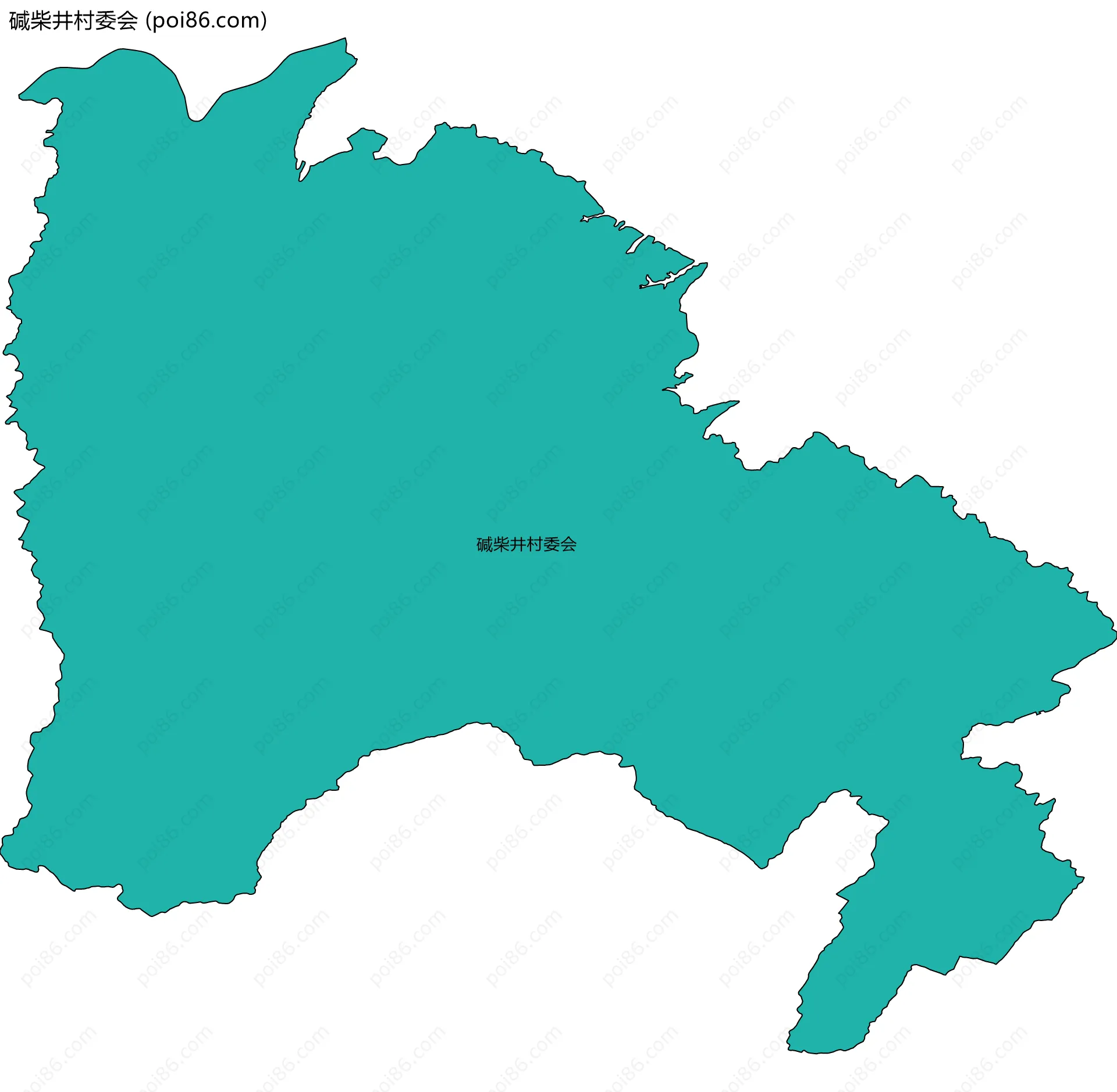 碱柴井村委会边界地图