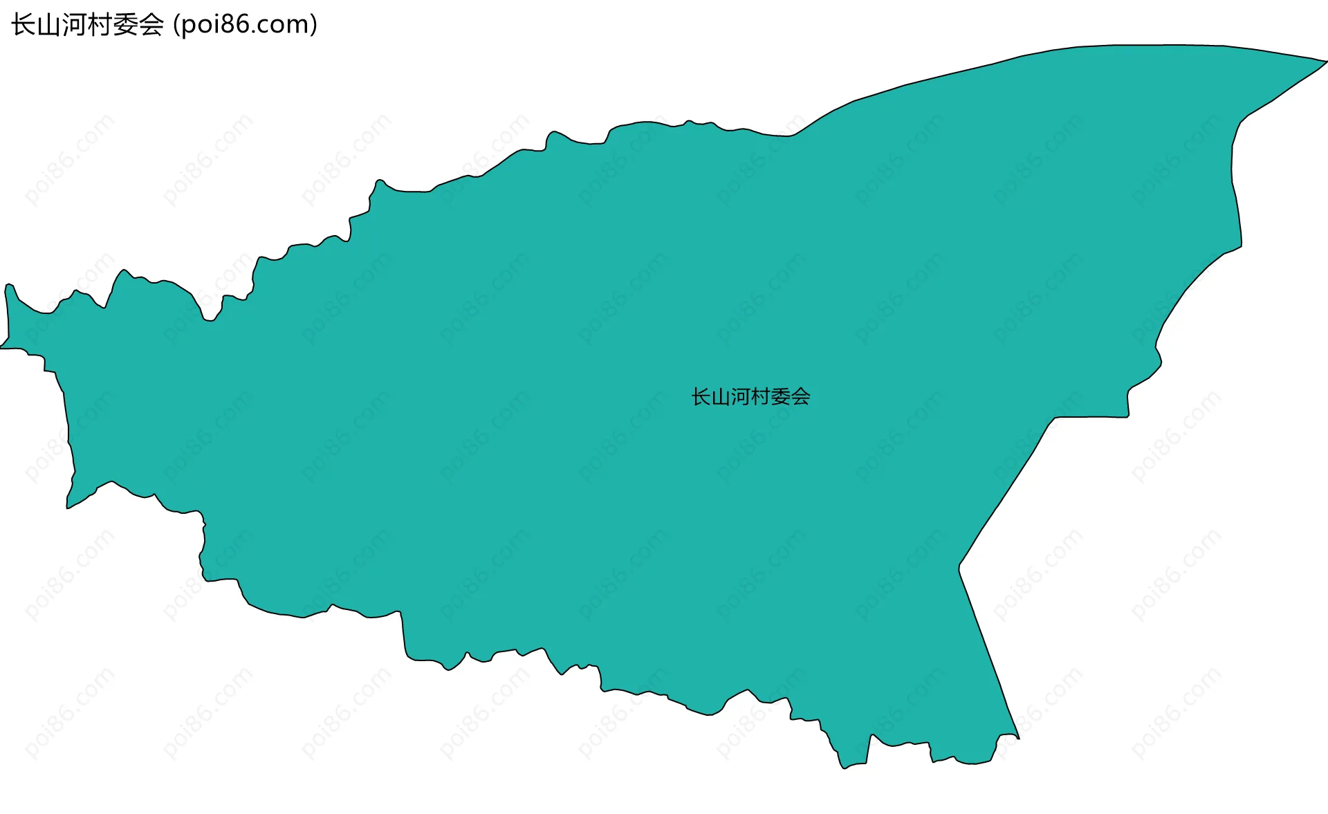 长山河村委会边界地图