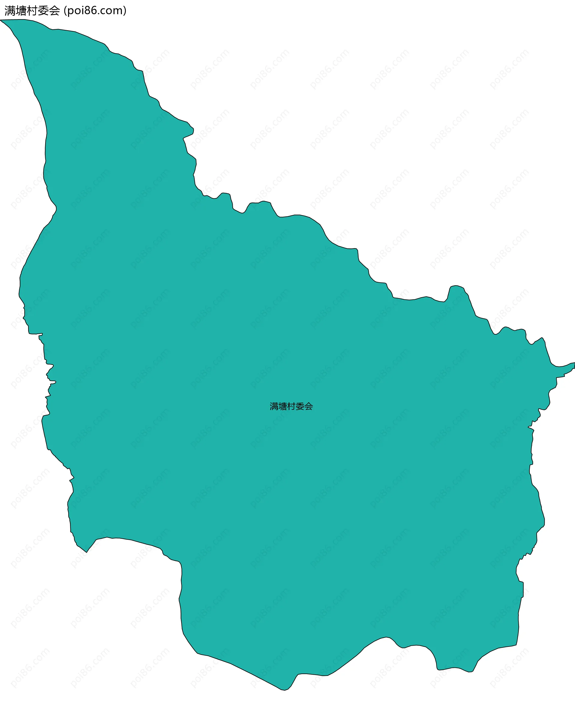 满塘村委会边界地图