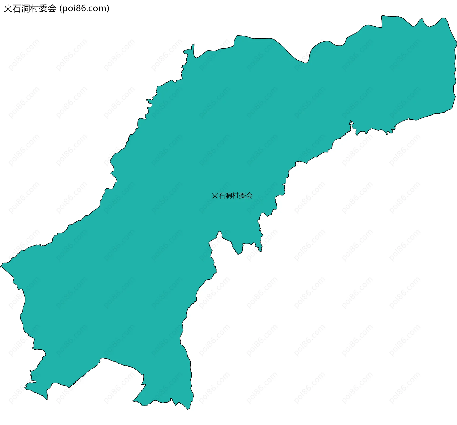 火石洞村委会边界地图