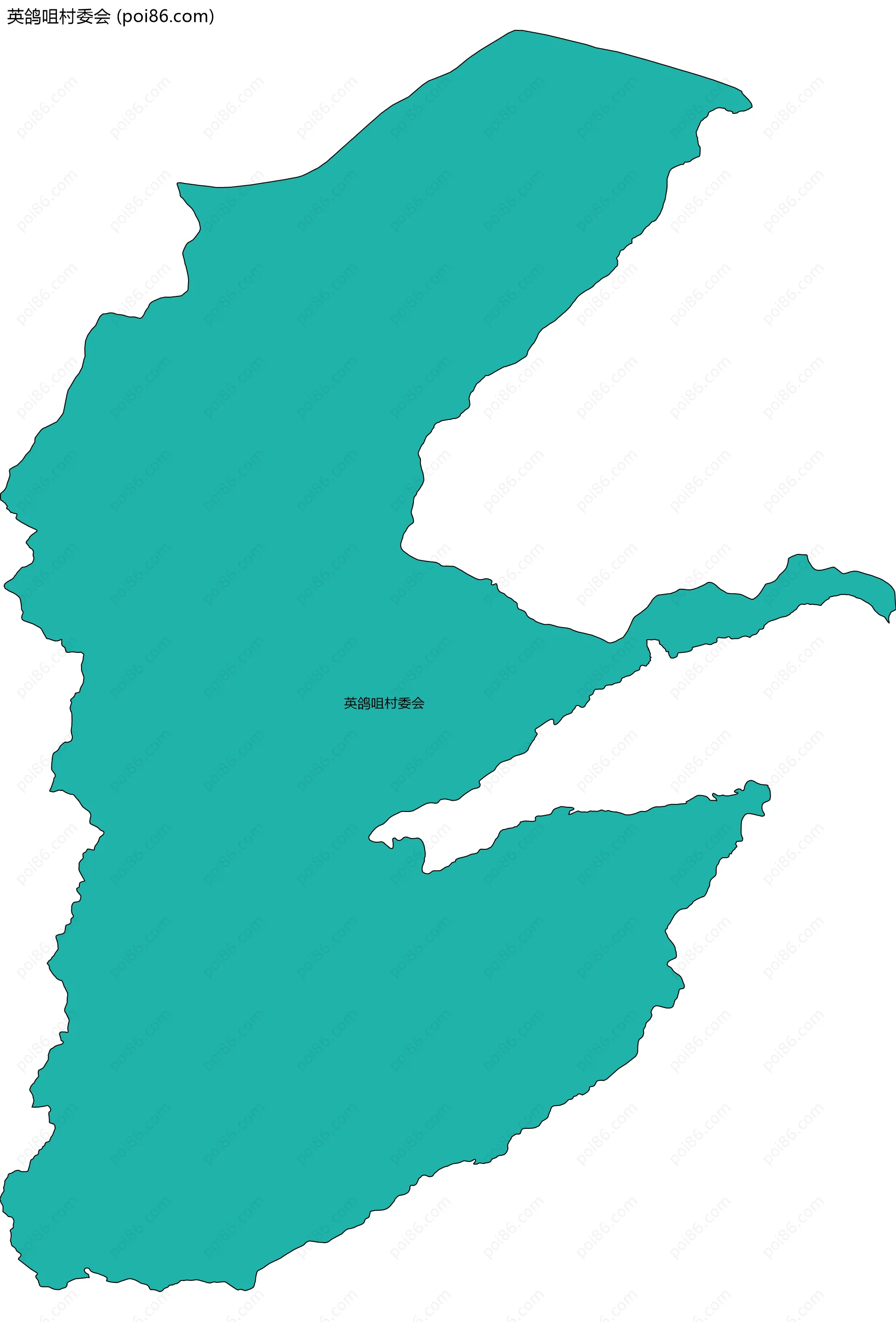 英鸽咀村委会边界地图
