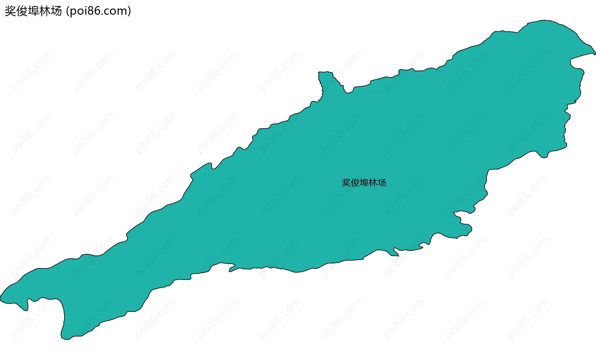 奖俊埠林场边界地图