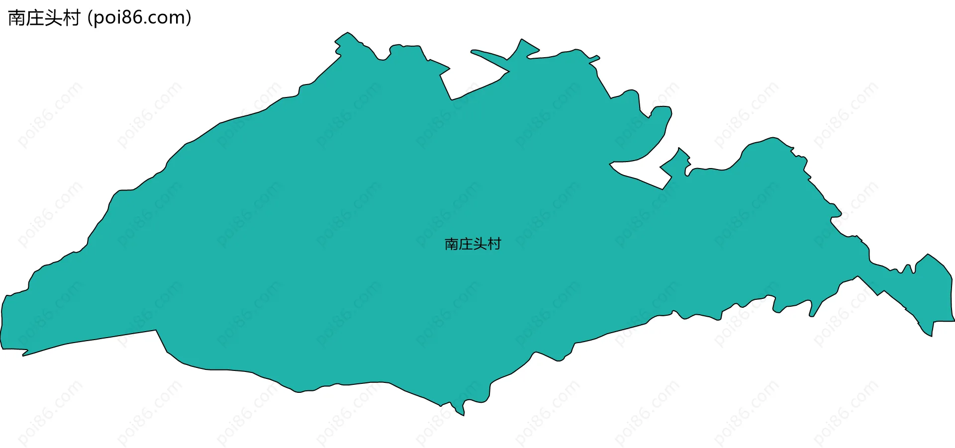 南庄头村边界地图