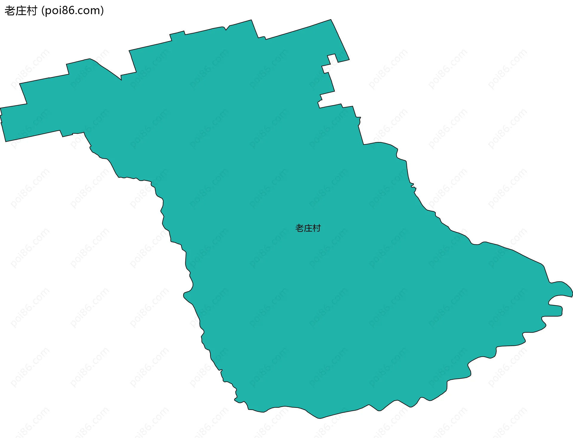 老庄村边界地图