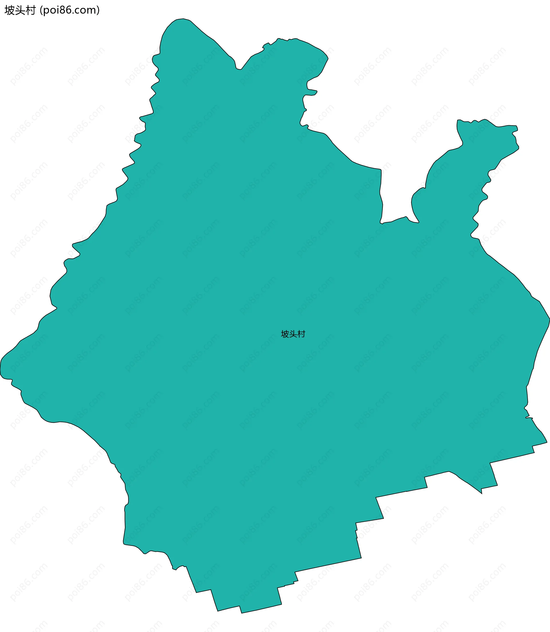 坡头村边界地图