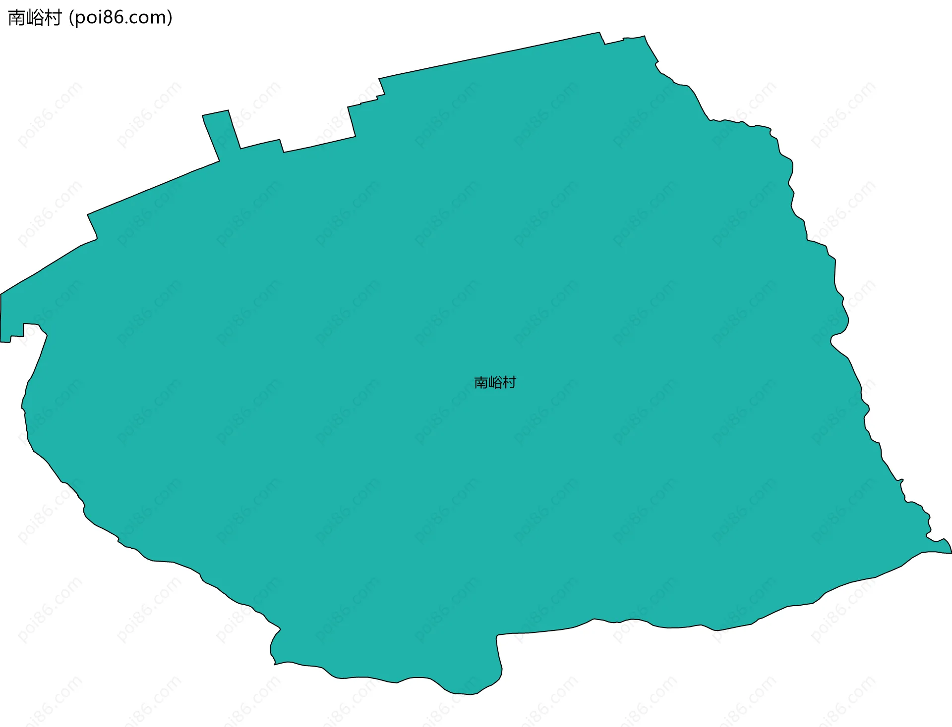 南峪村边界地图