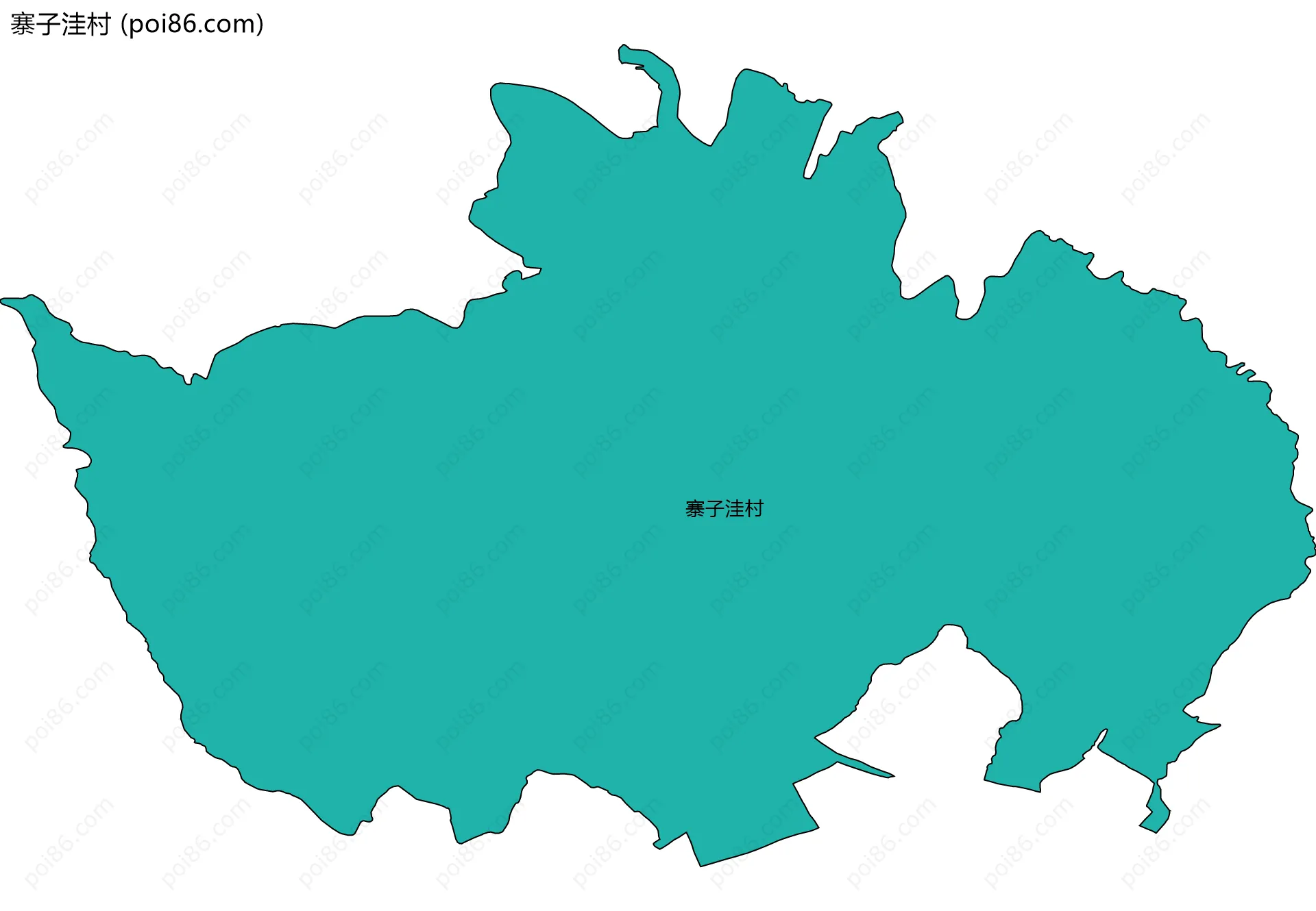 寨子洼村边界地图