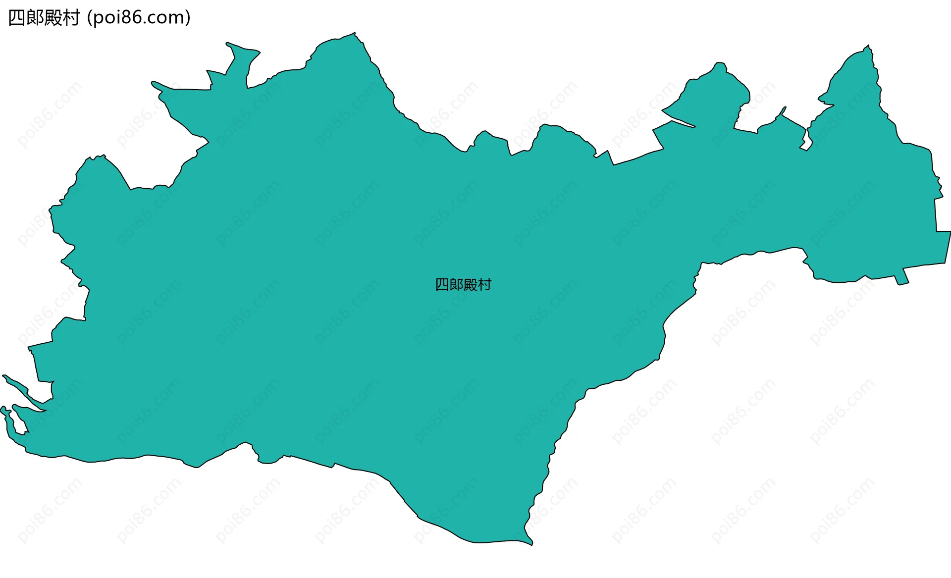 四郞殿村边界地图