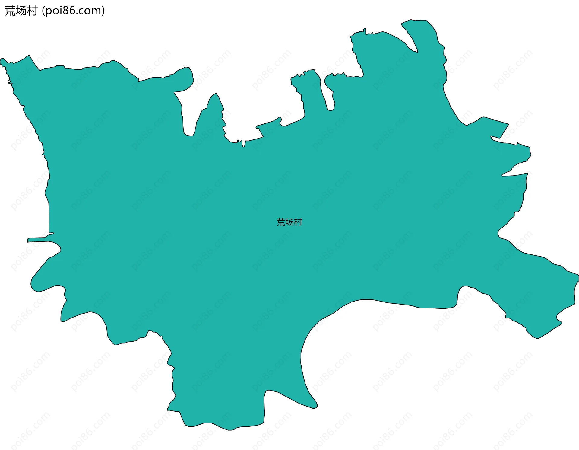 荒场村边界地图