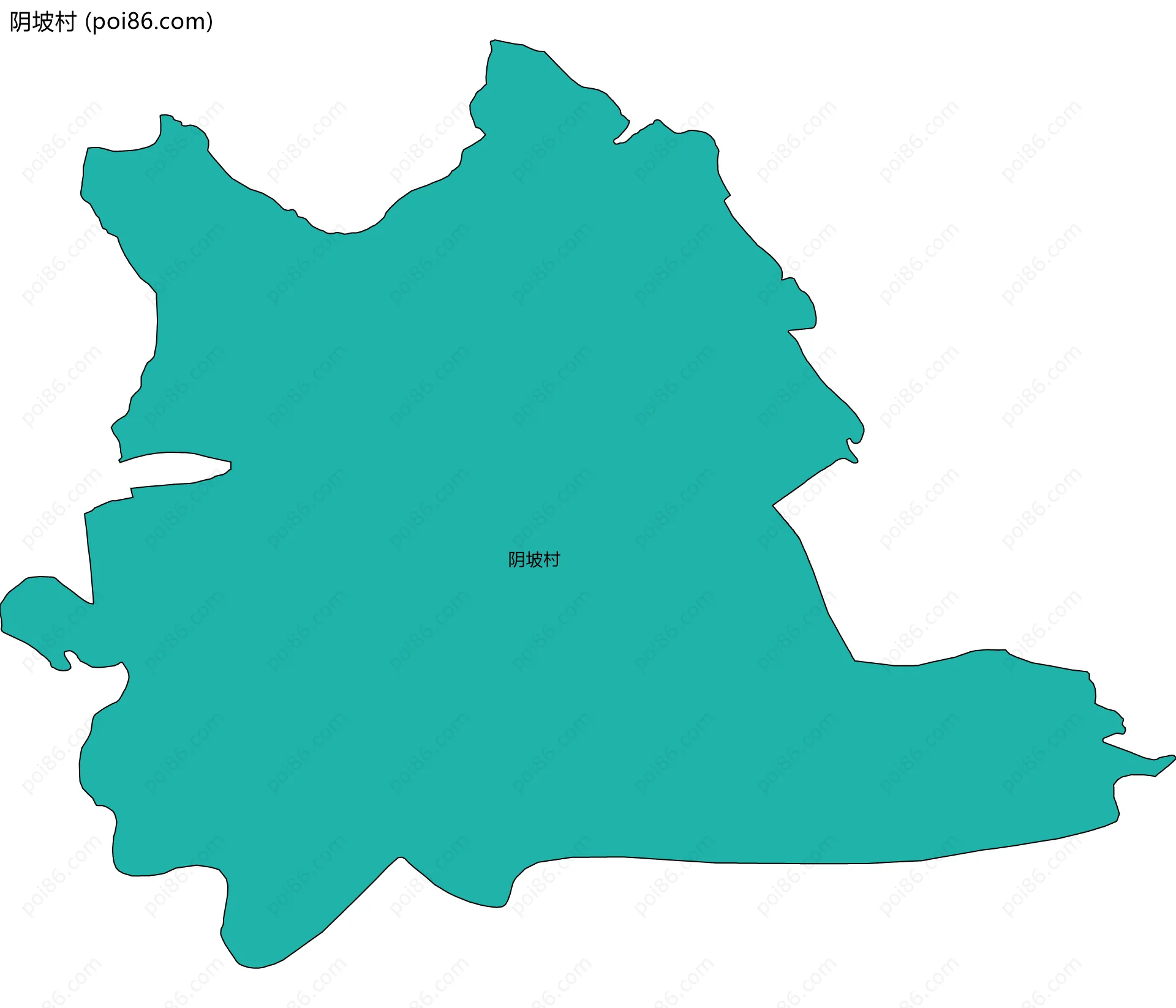 阴坡村边界地图