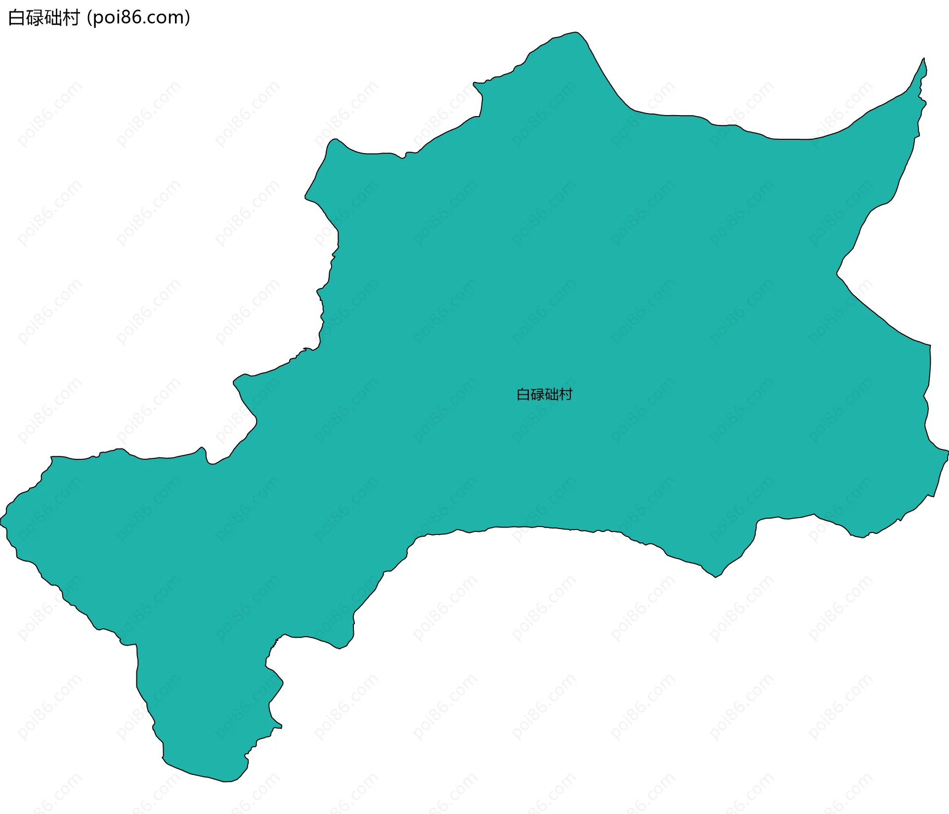 白碌础村边界地图