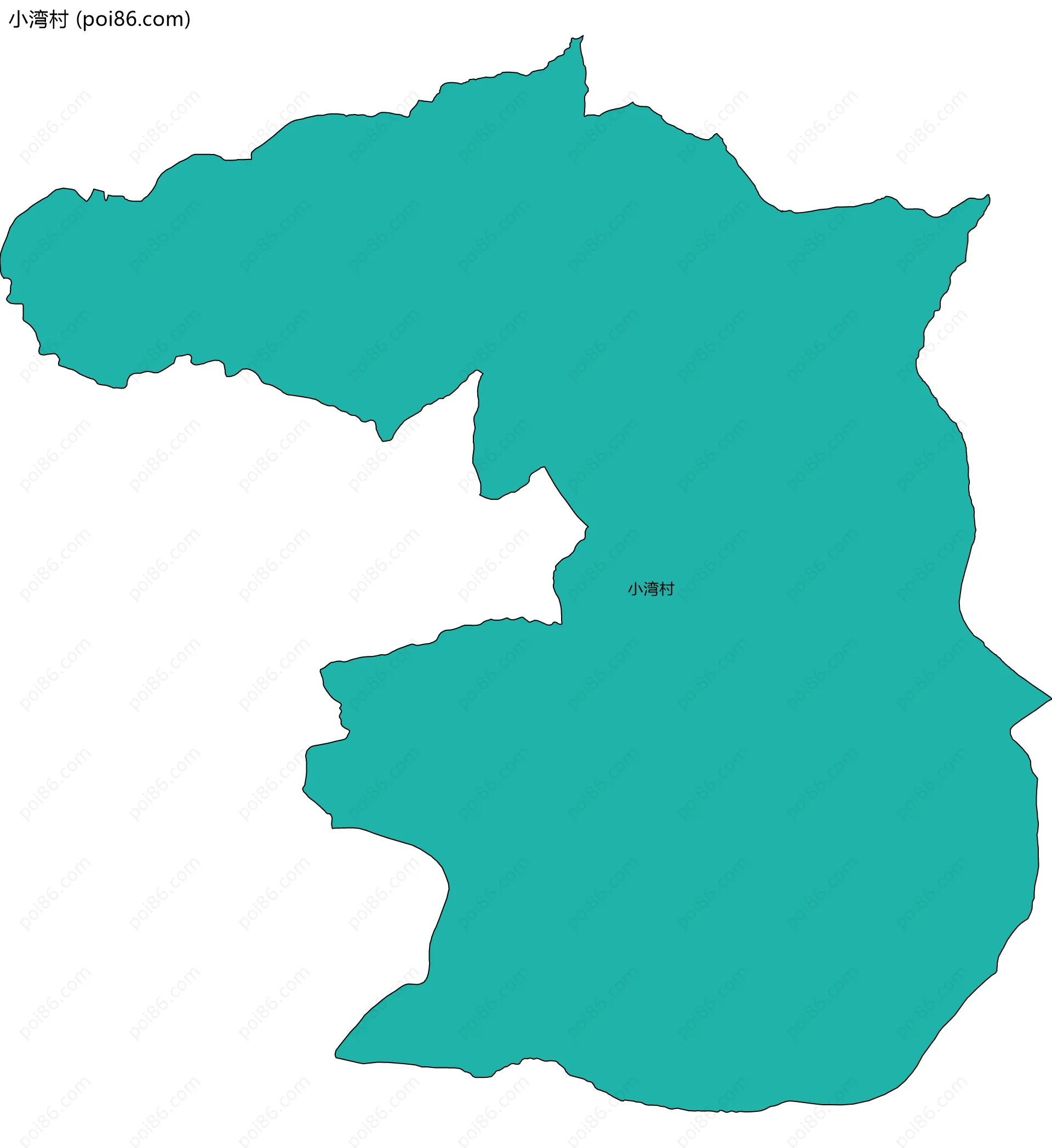 小湾村边界地图