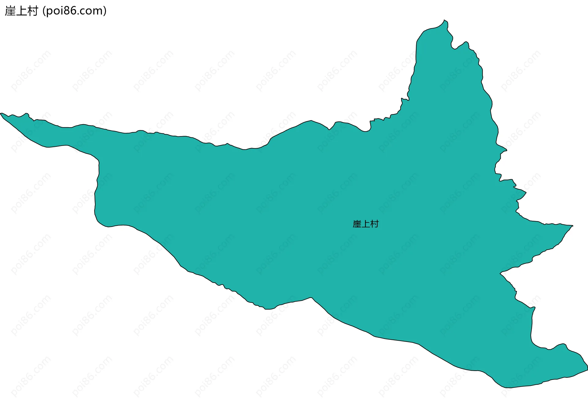 崖上村边界地图