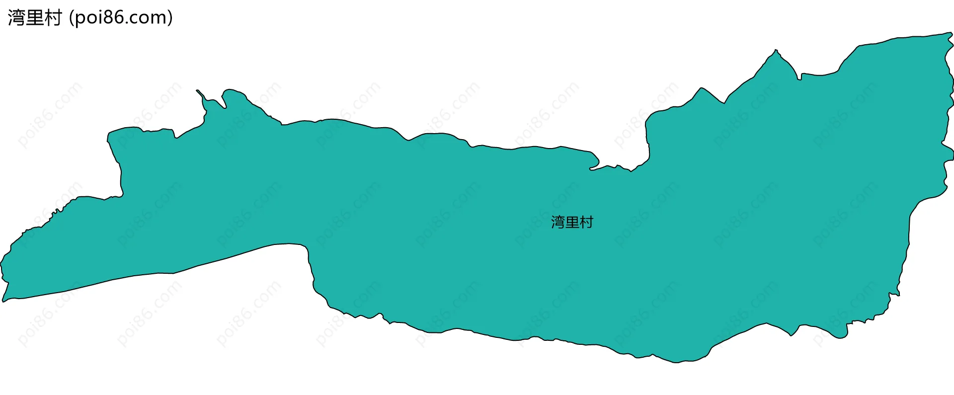 湾里村边界地图