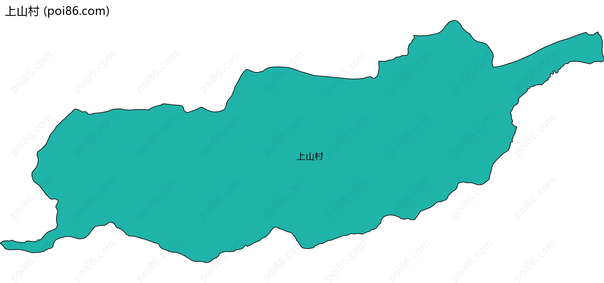 上山村边界地图