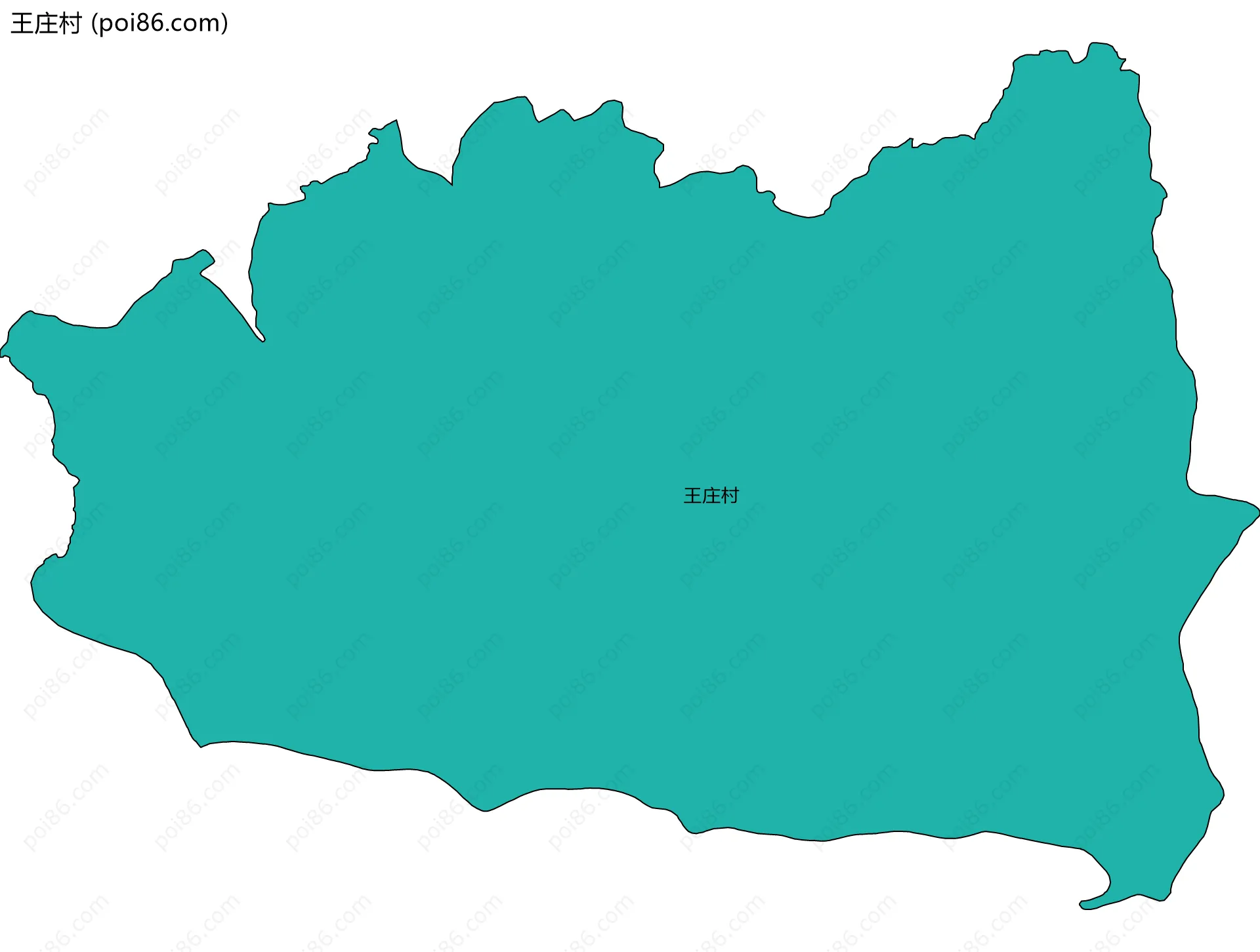 王庄村边界地图