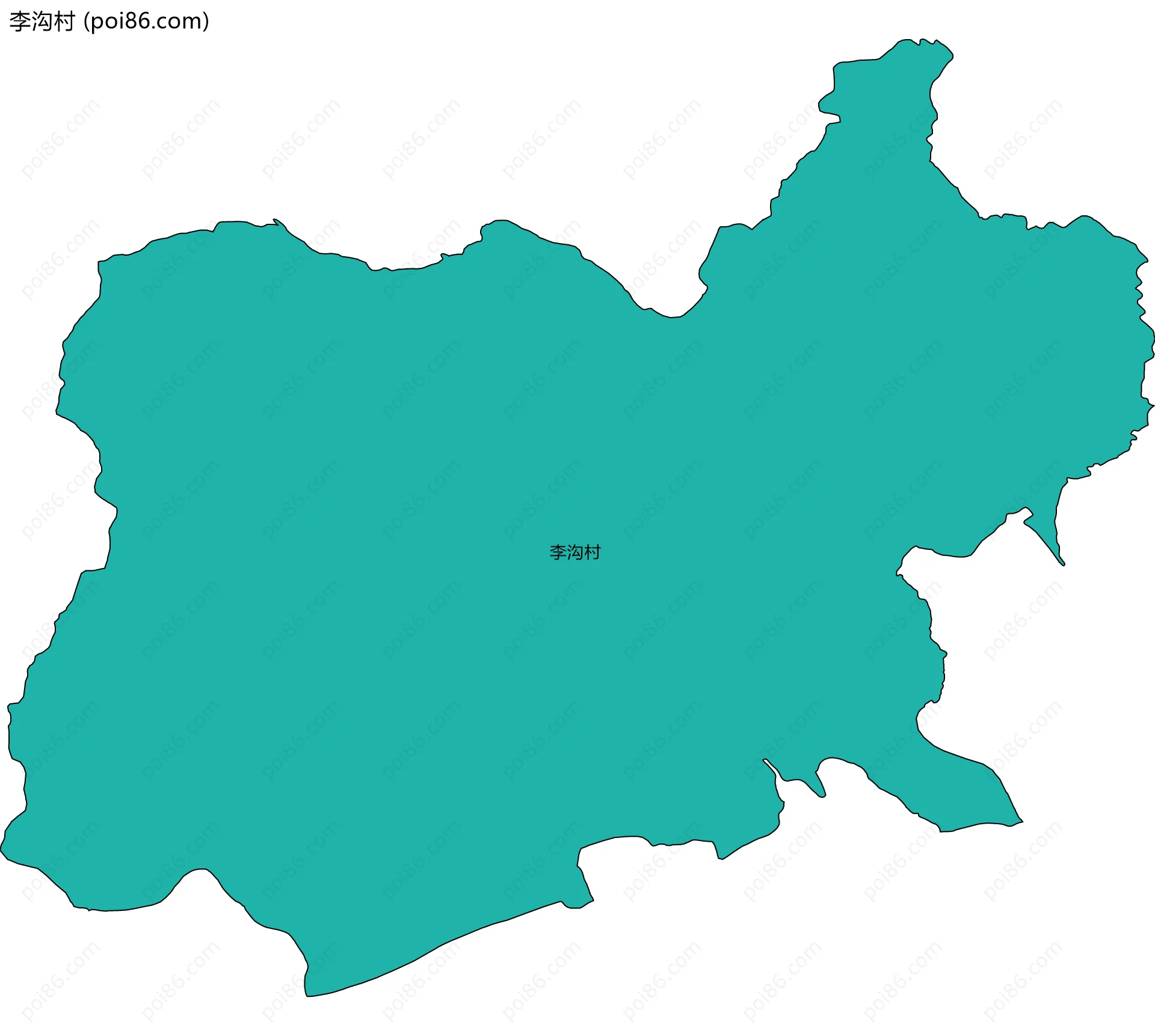 李沟村边界地图