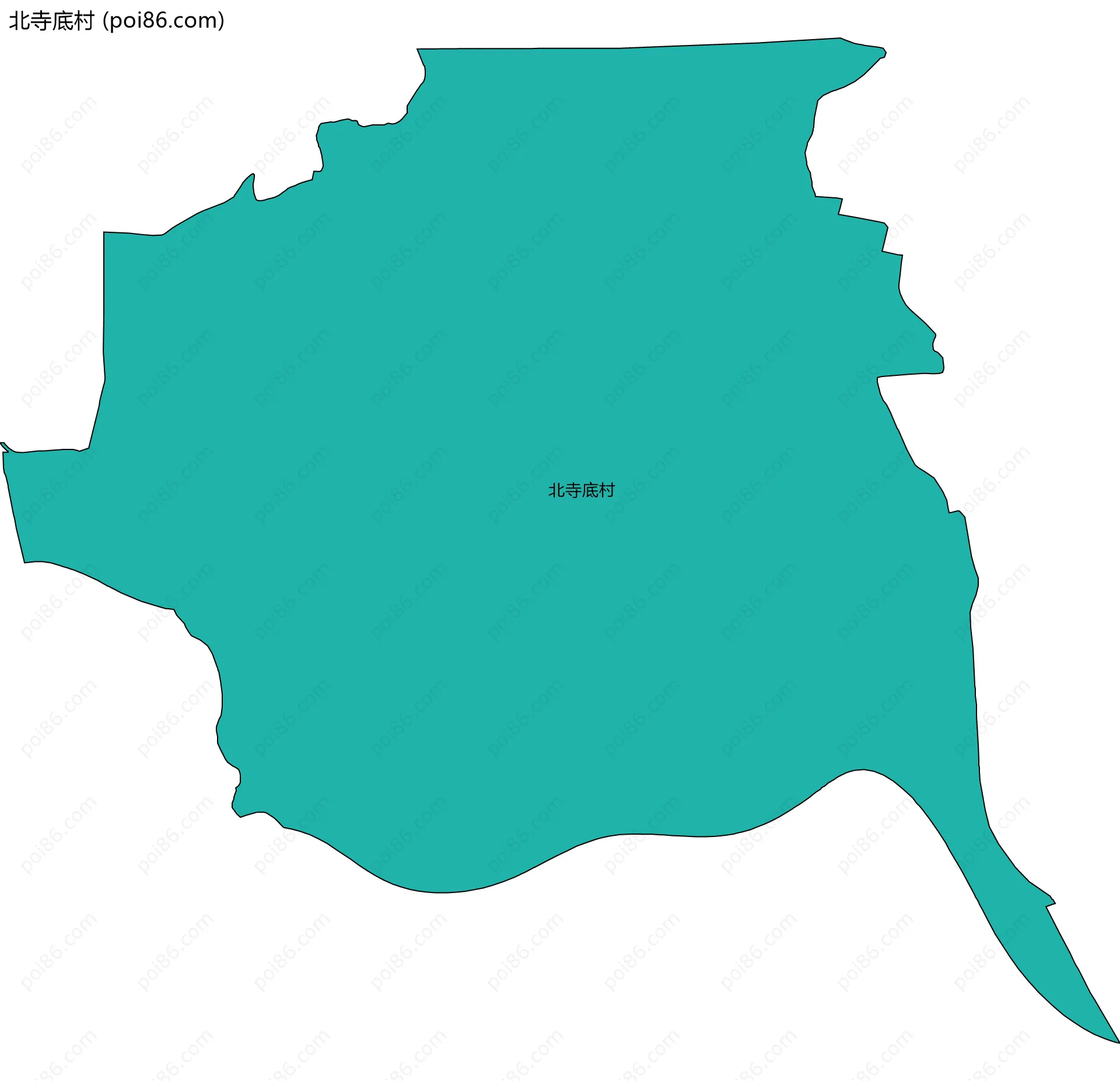 北寺底村边界地图