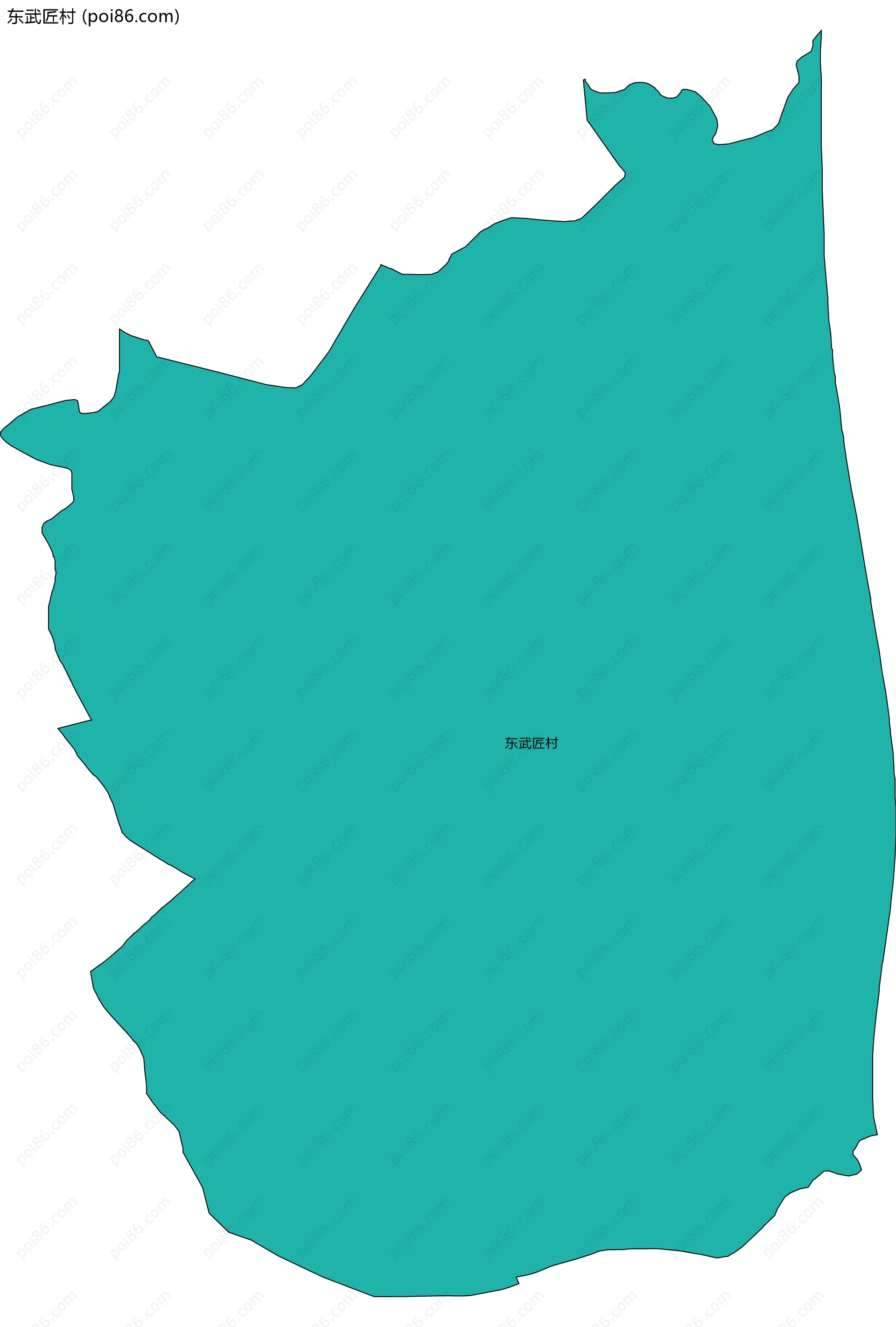 东武匠村边界地图