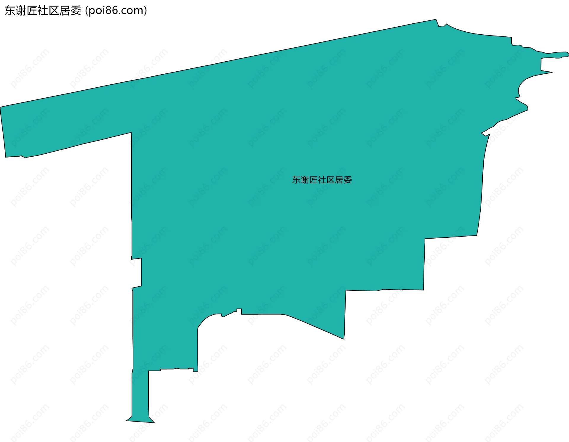东谢匠社区居委边界地图
