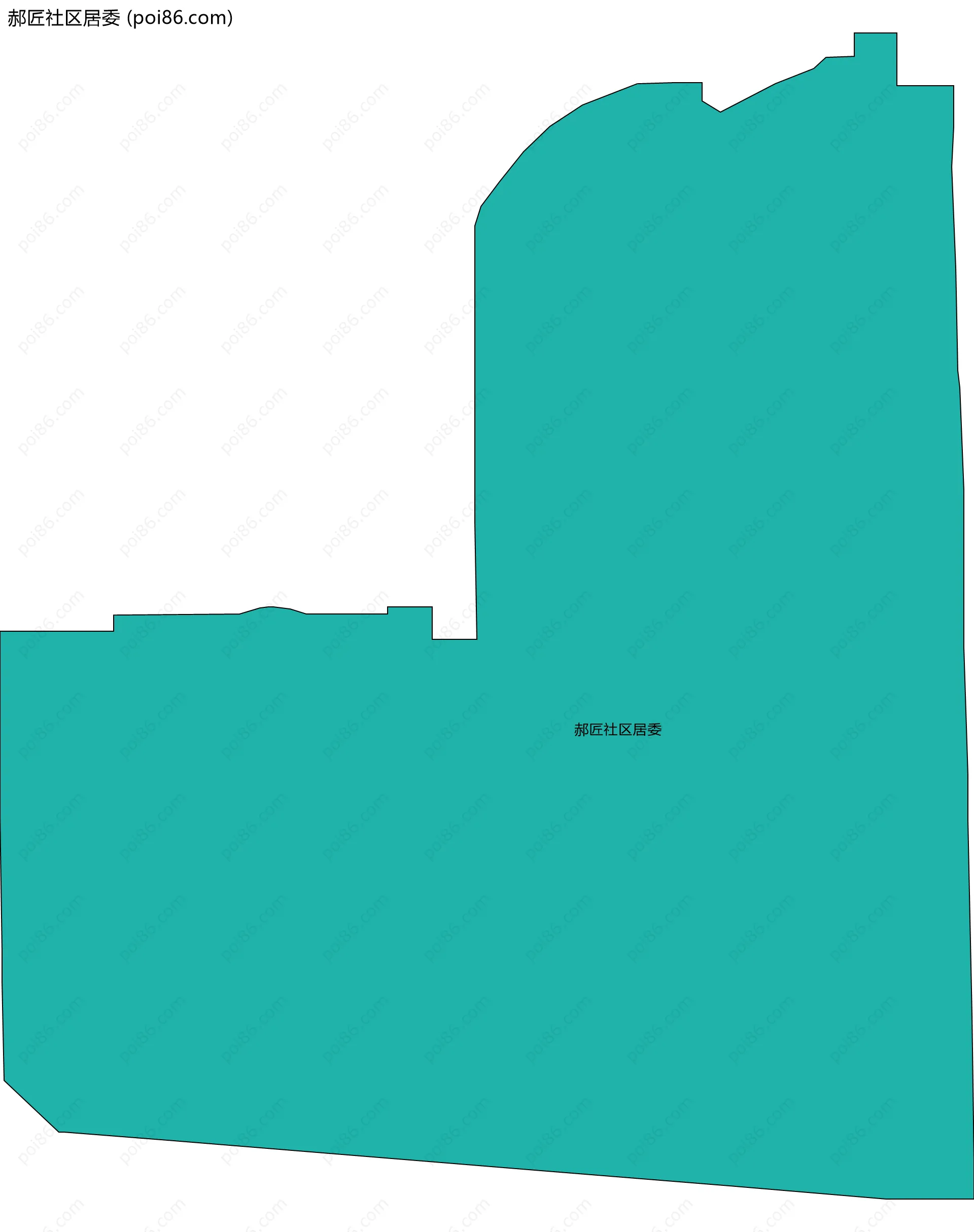 郝匠社区居委边界地图