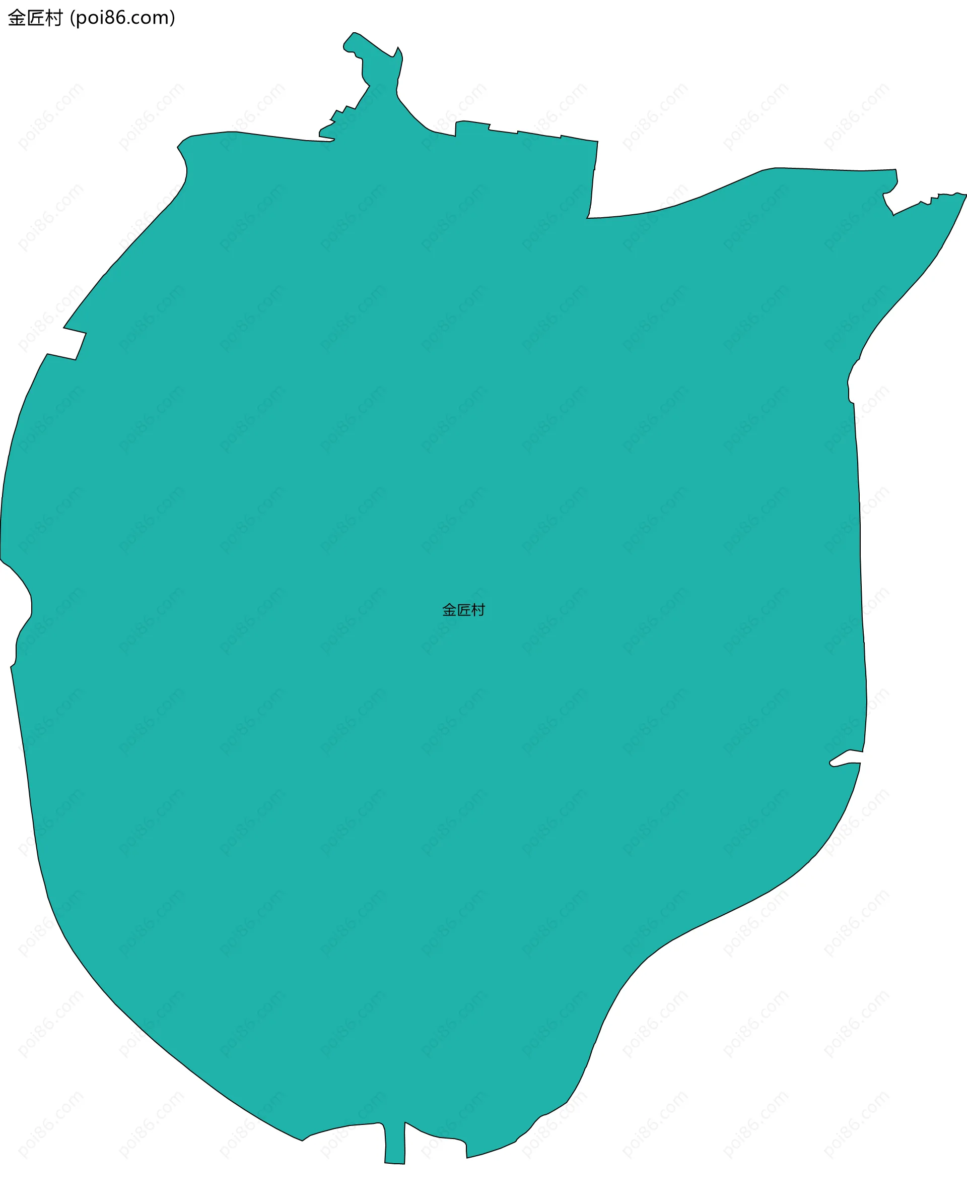 金匠村边界地图