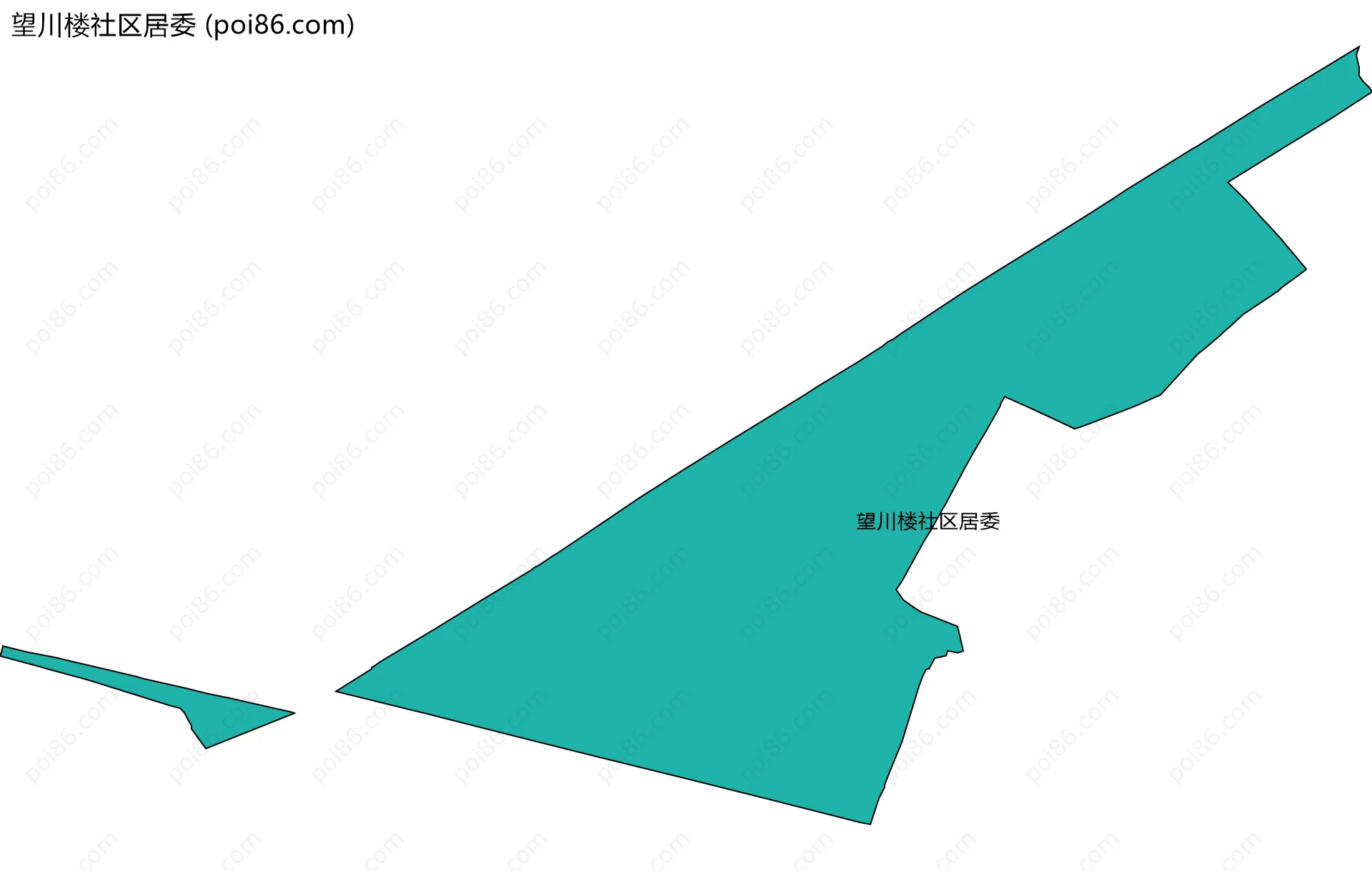 望川楼社区居委边界地图