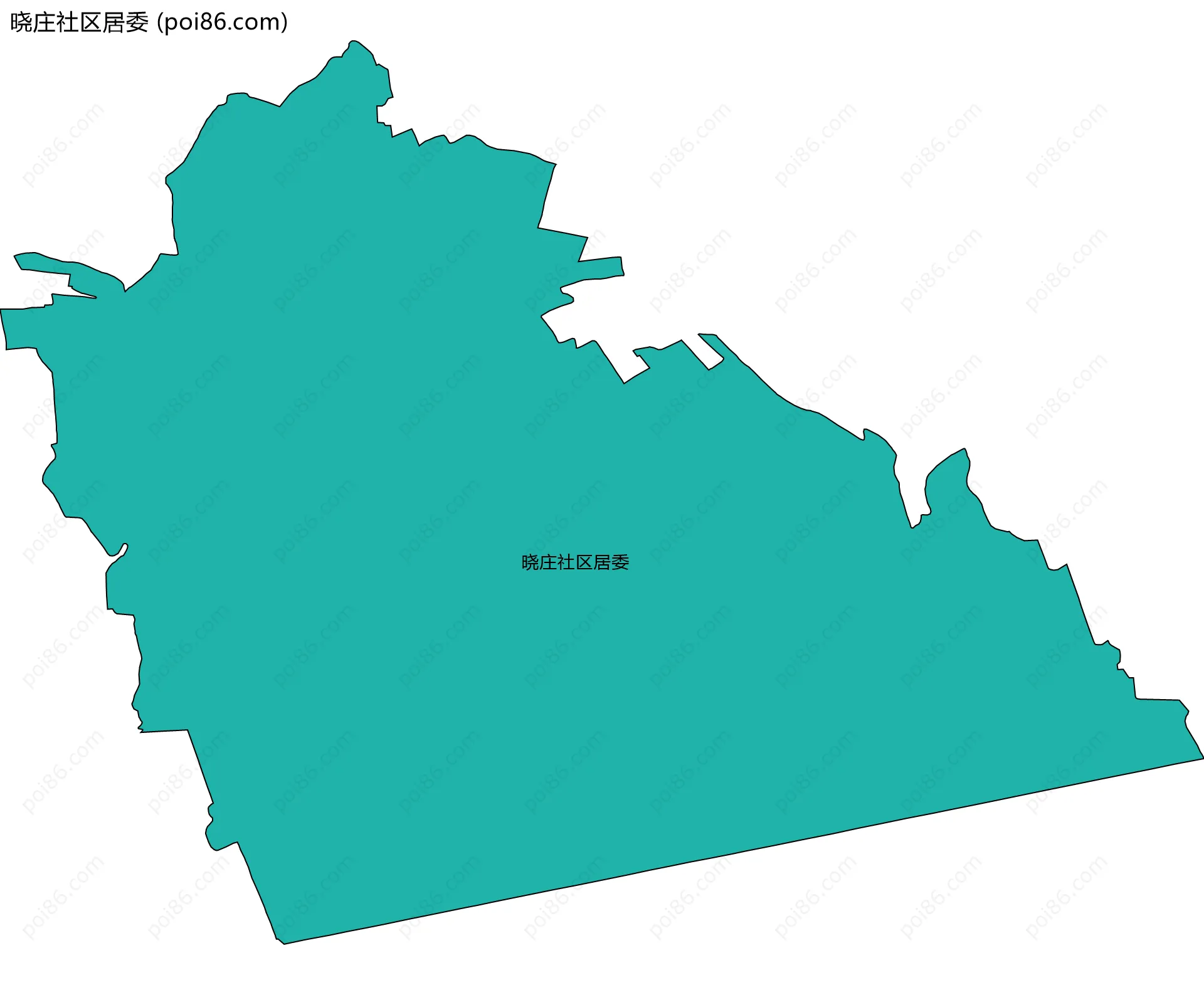 晓庄社区居委边界地图