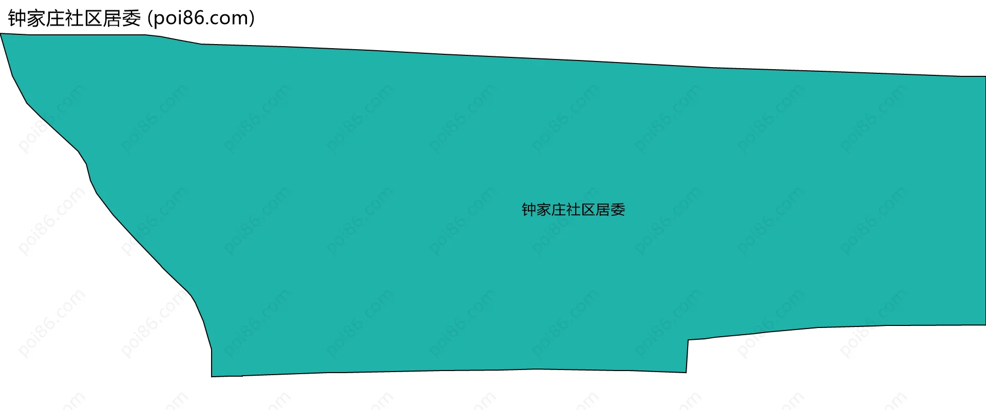 钟家庄社区居委边界地图