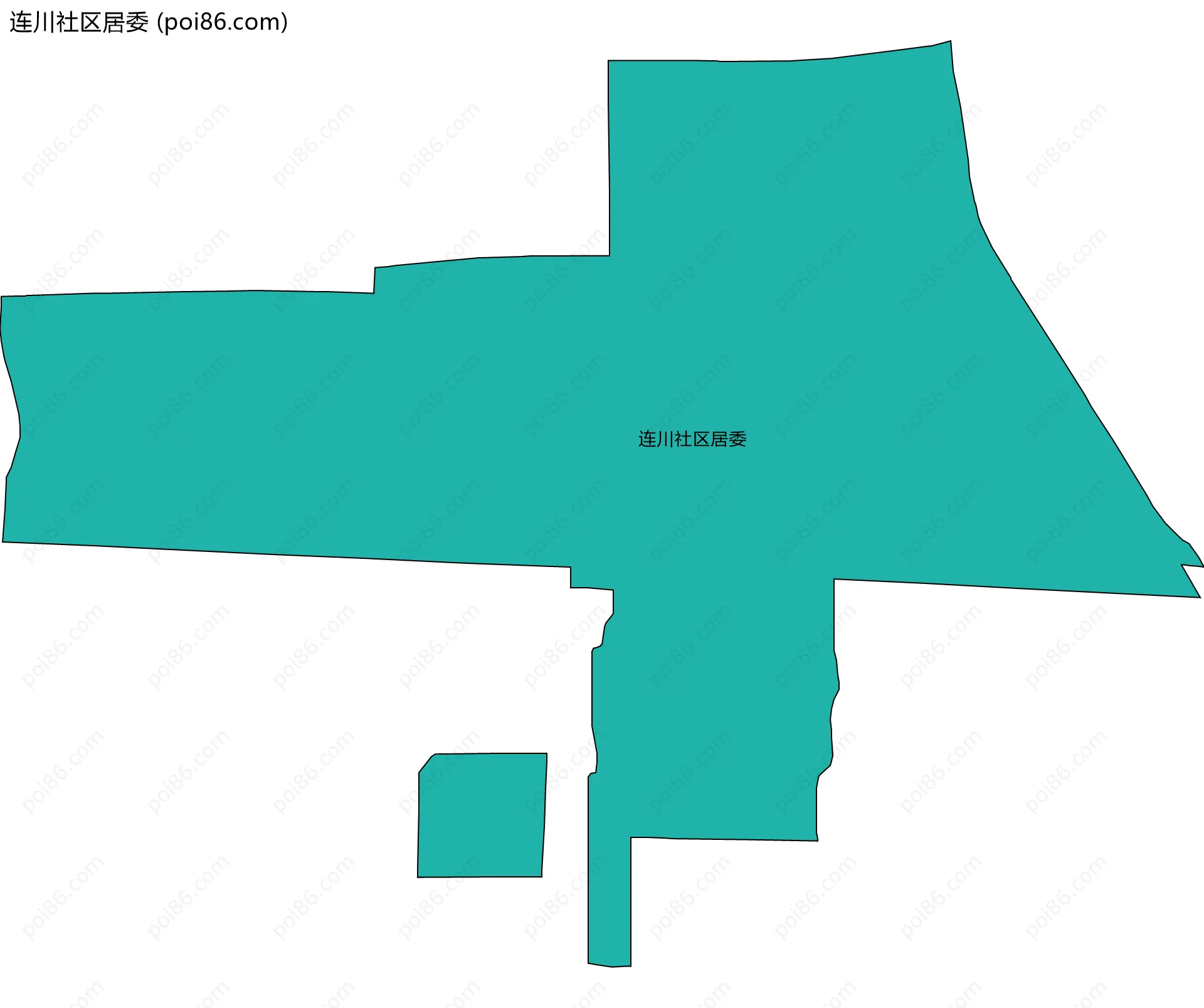 连川社区居委边界地图