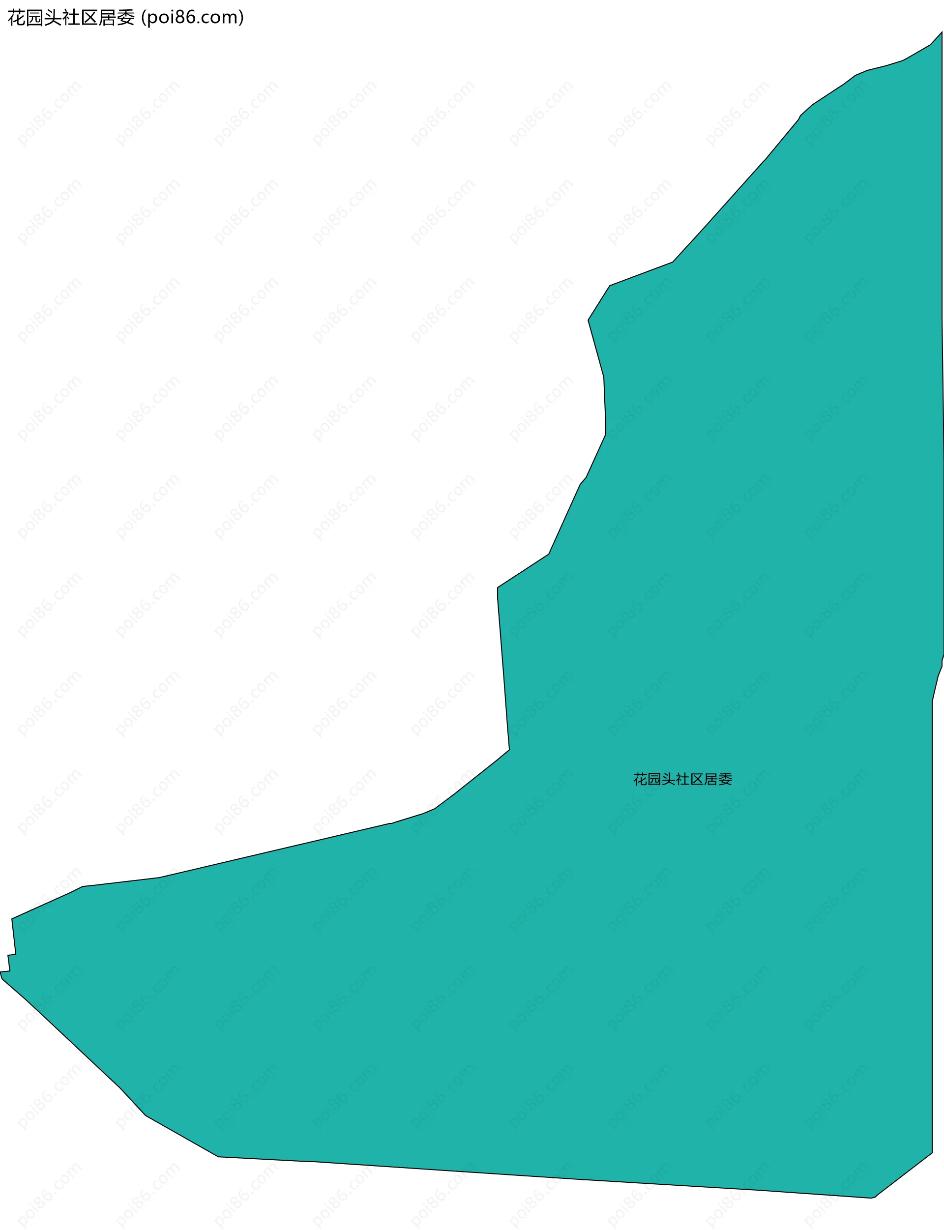 花园头社区居委边界地图