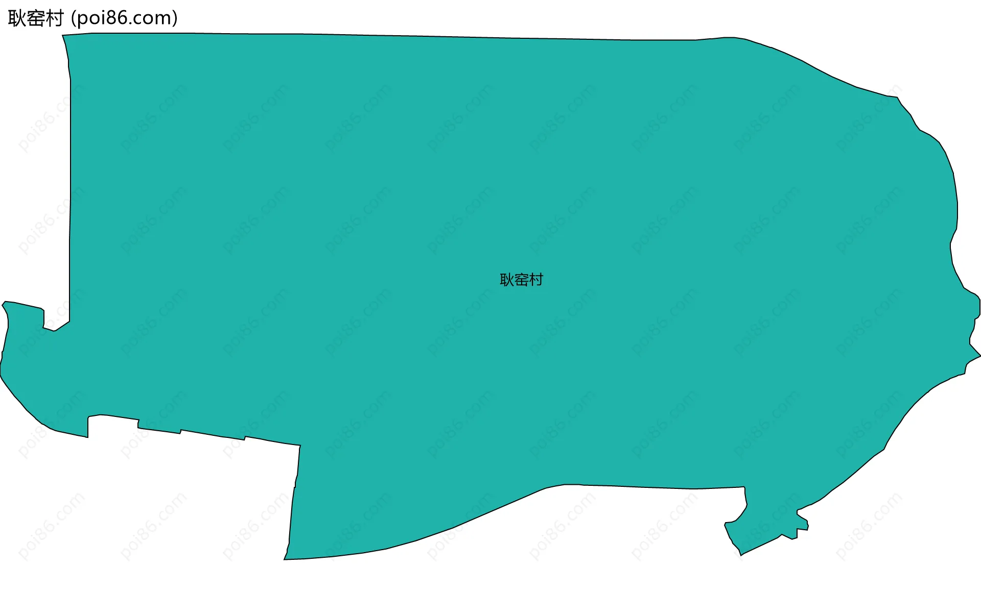 耿窑村边界地图