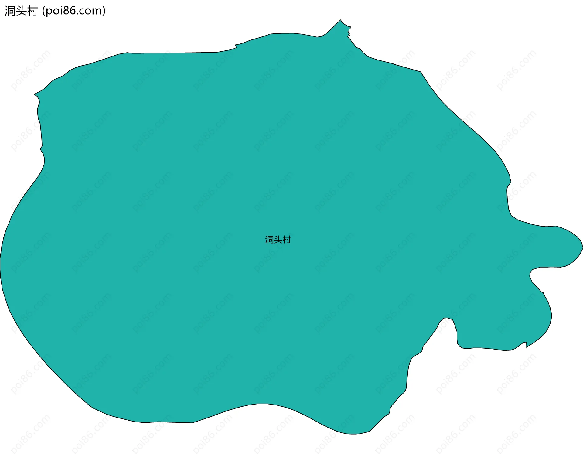 洞头村边界地图