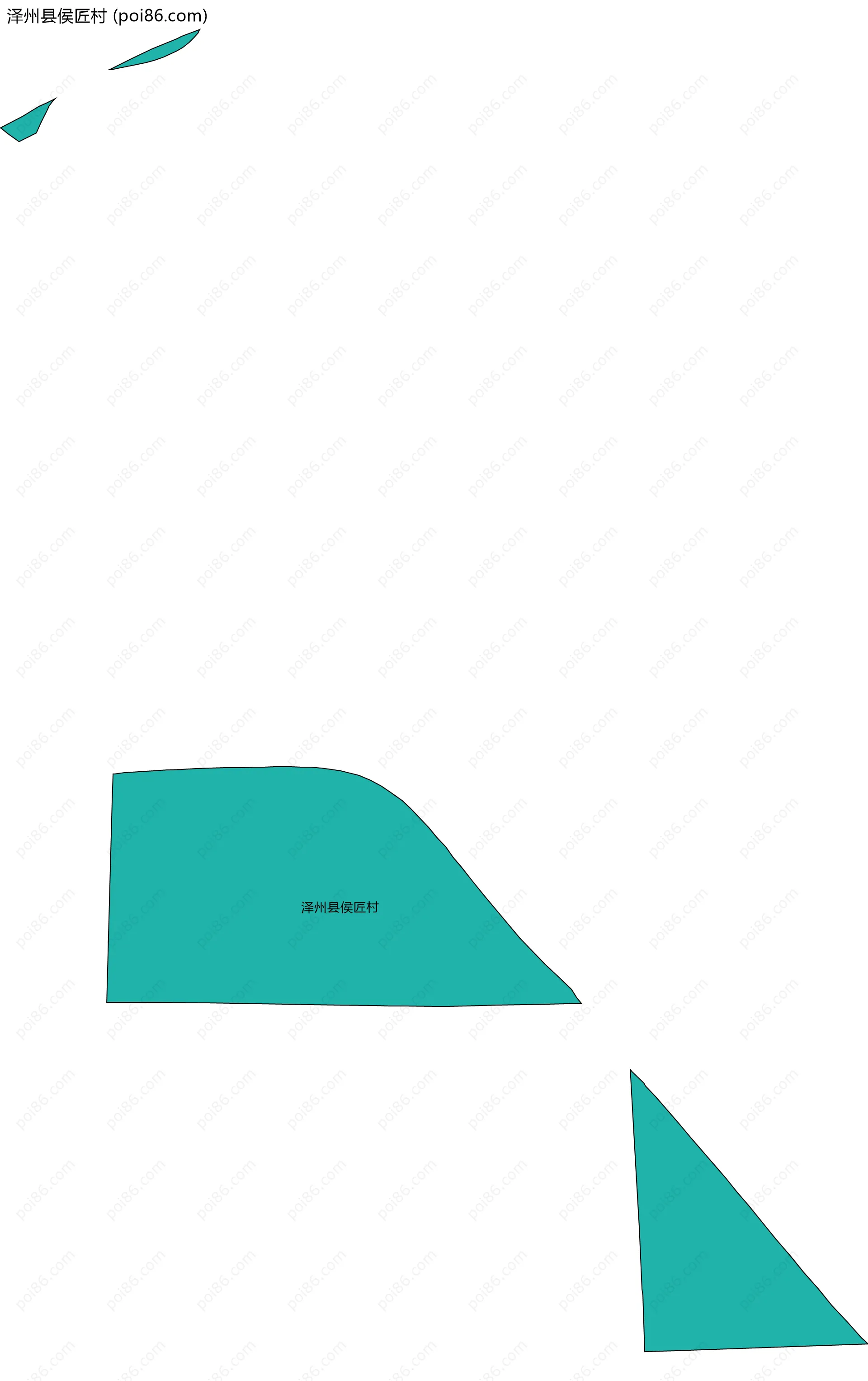 泽州县侯匠村边界地图