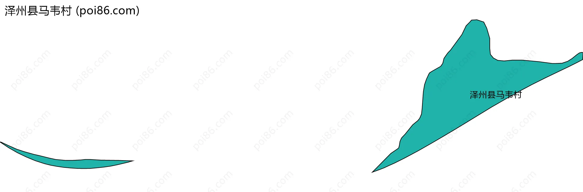 泽州县马韦村边界地图