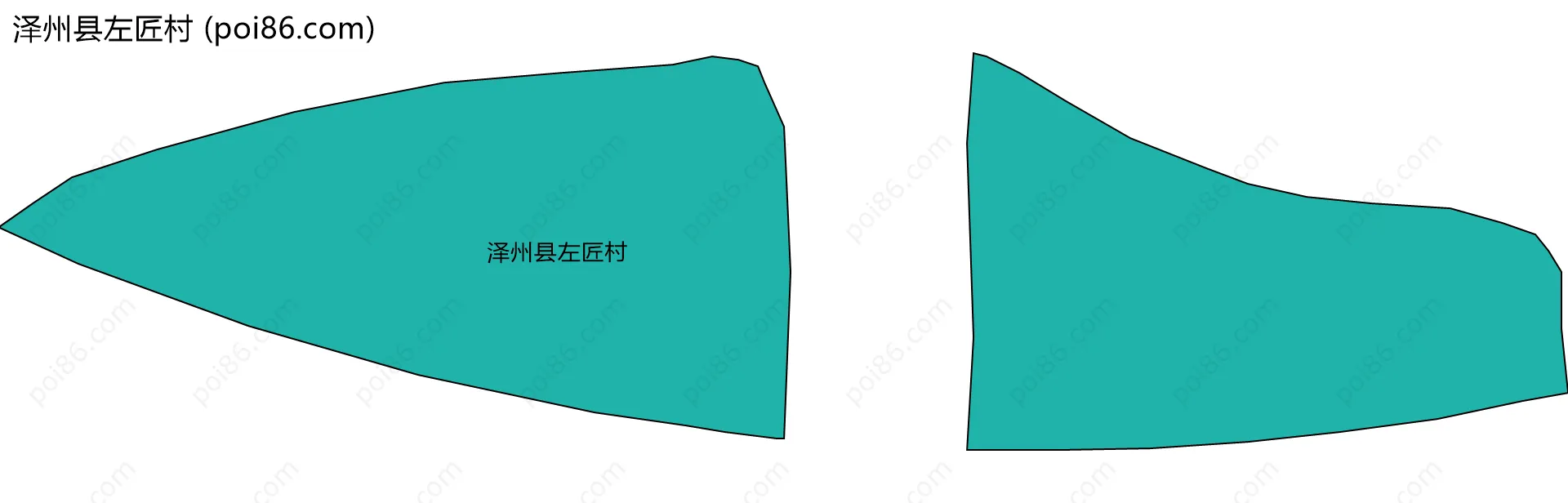 泽州县左匠村边界地图