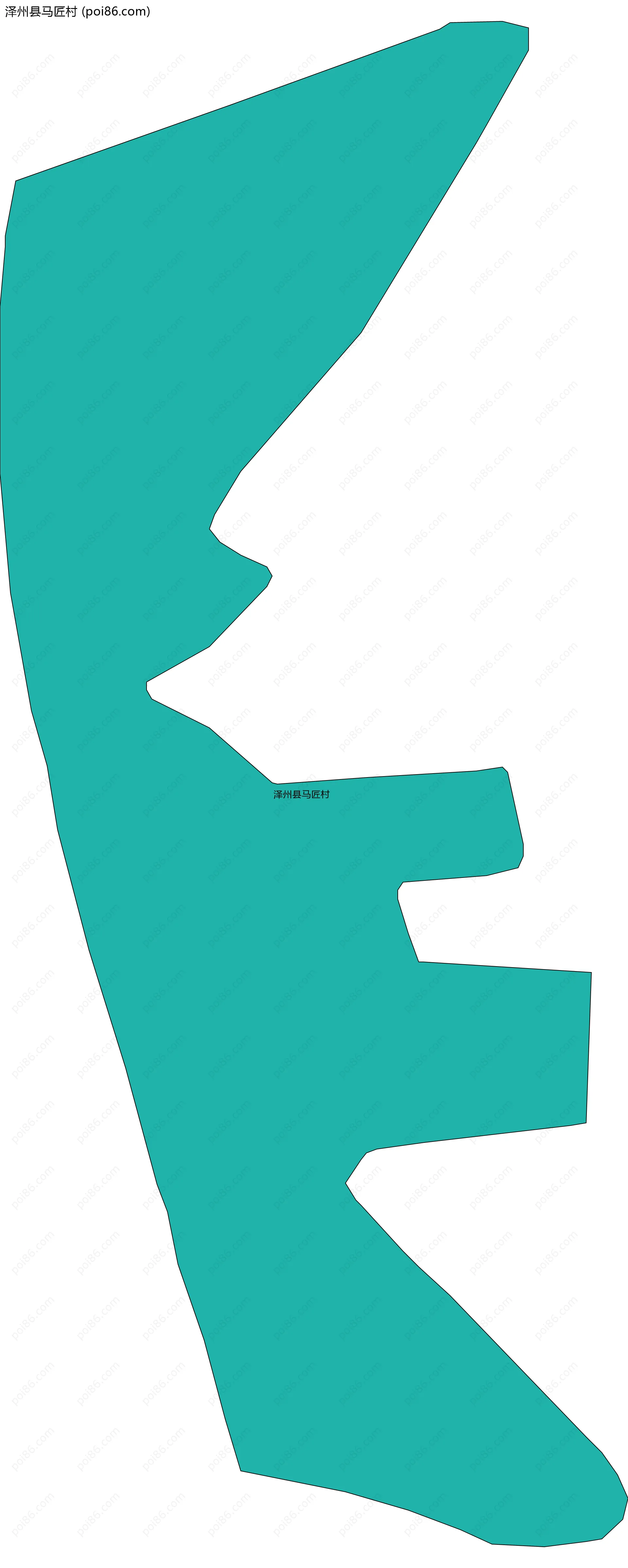 泽州县马匠村边界地图