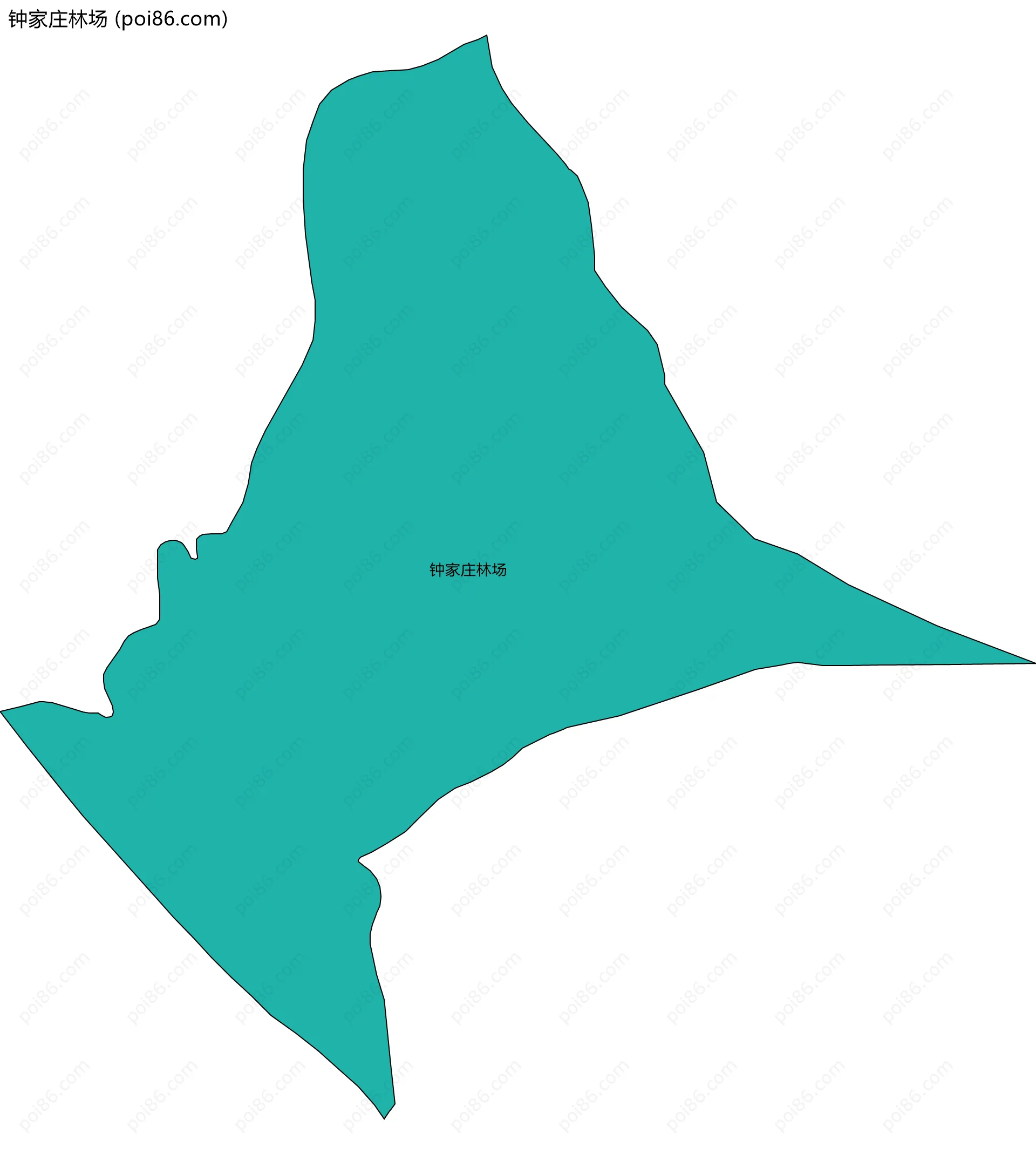 钟家庄林场边界地图