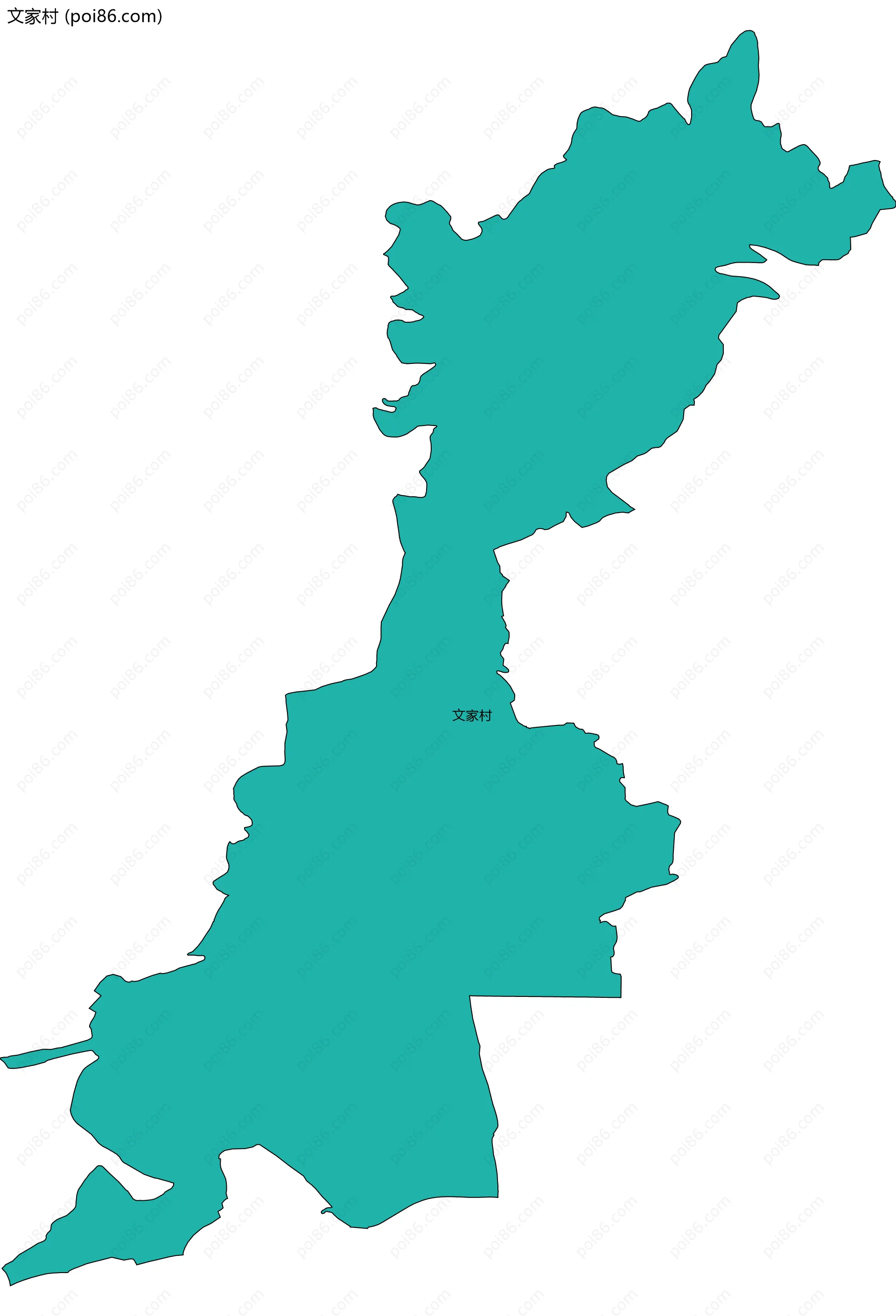 文家村边界地图