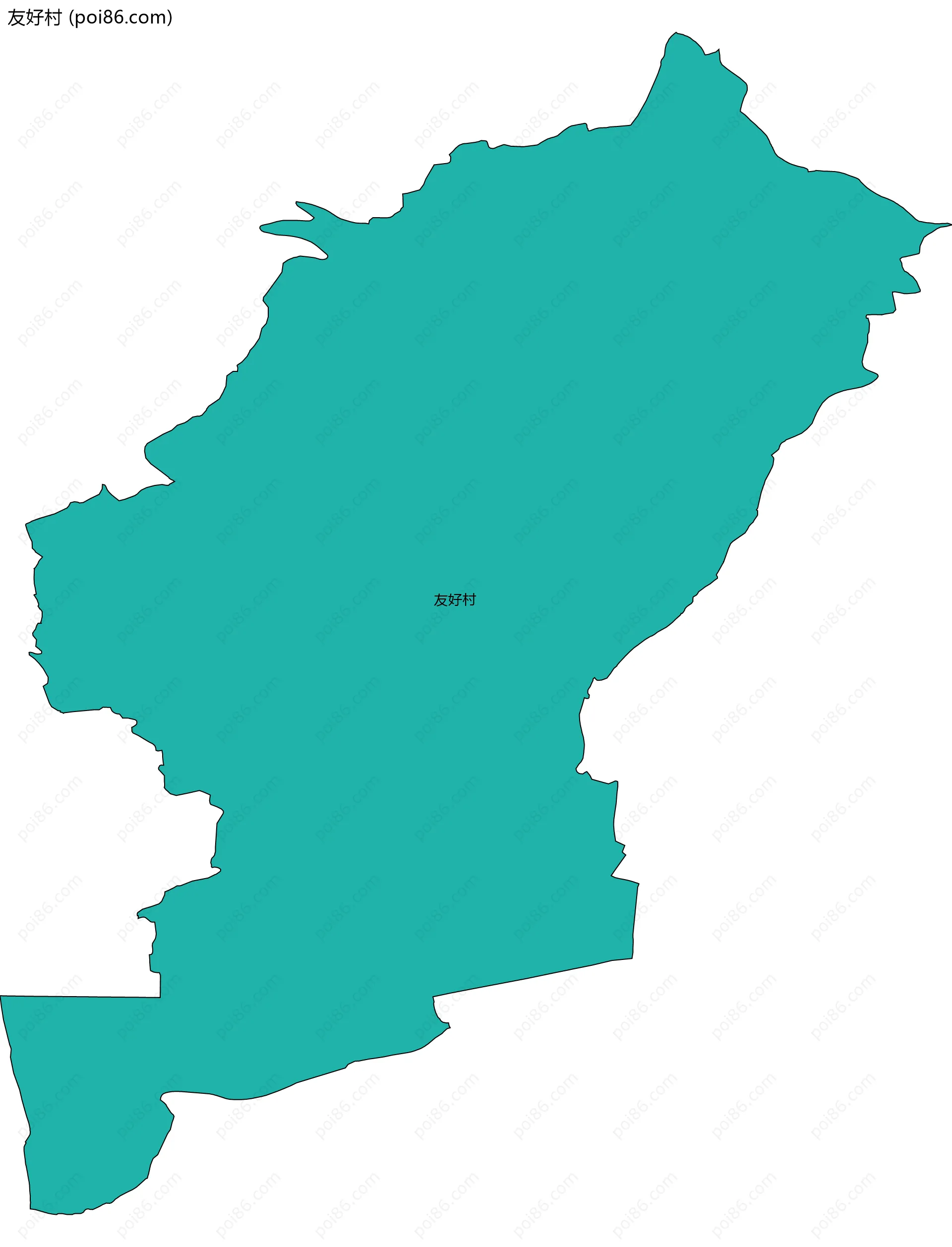 友好村边界地图