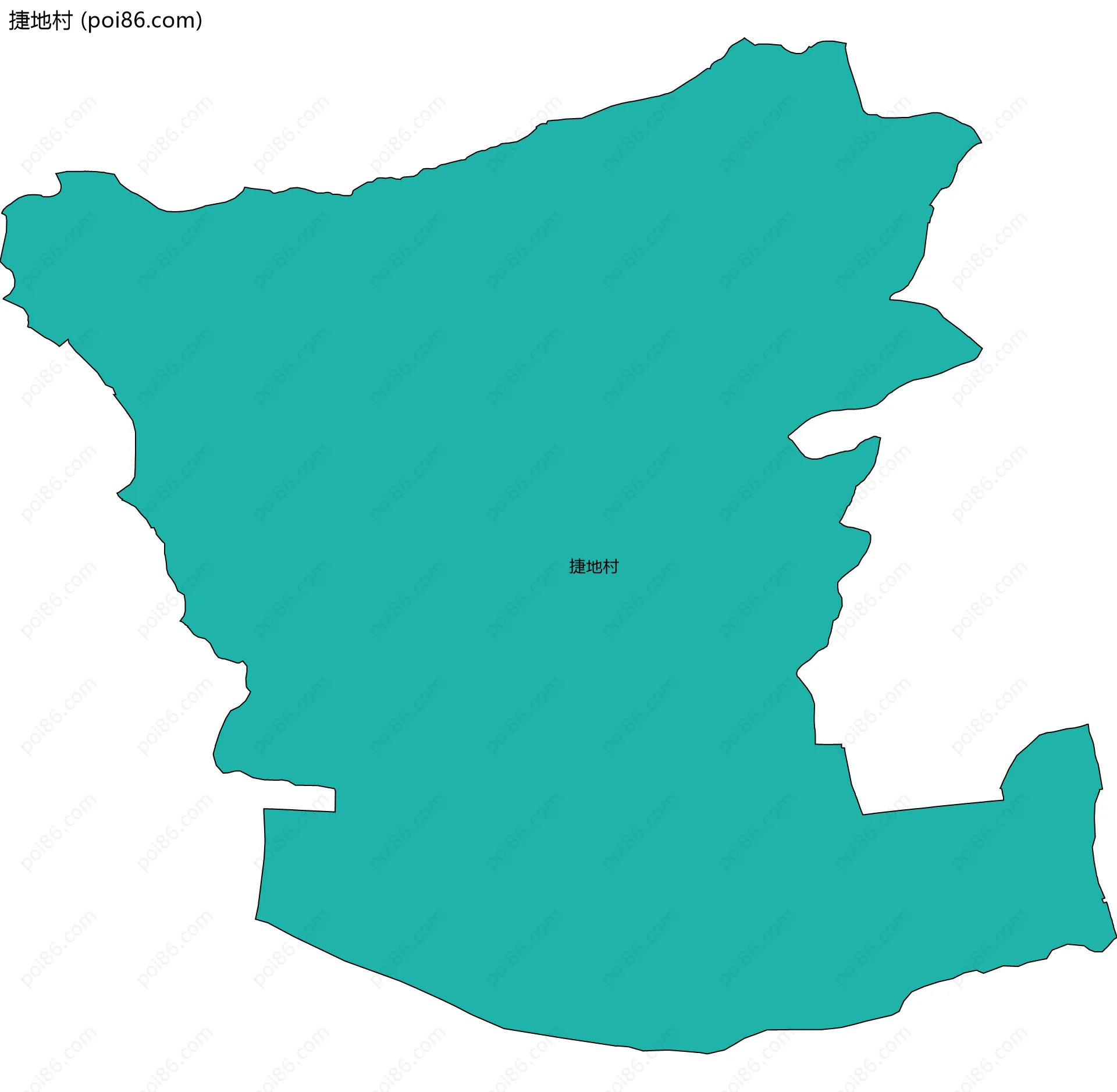 捷地村边界地图