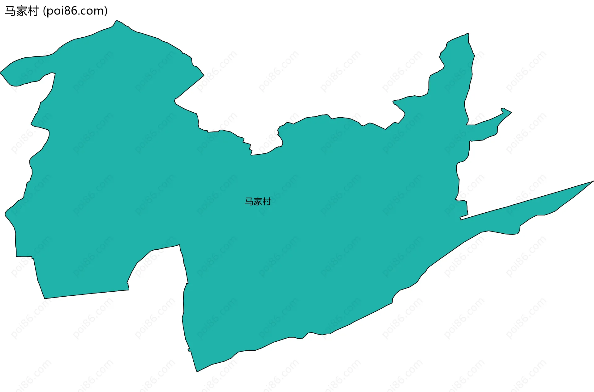 马家村边界地图