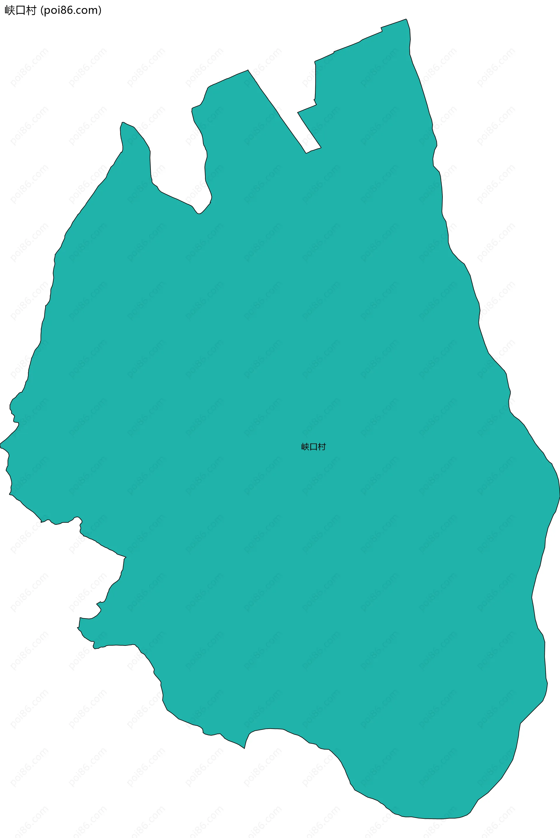 峡口村边界地图