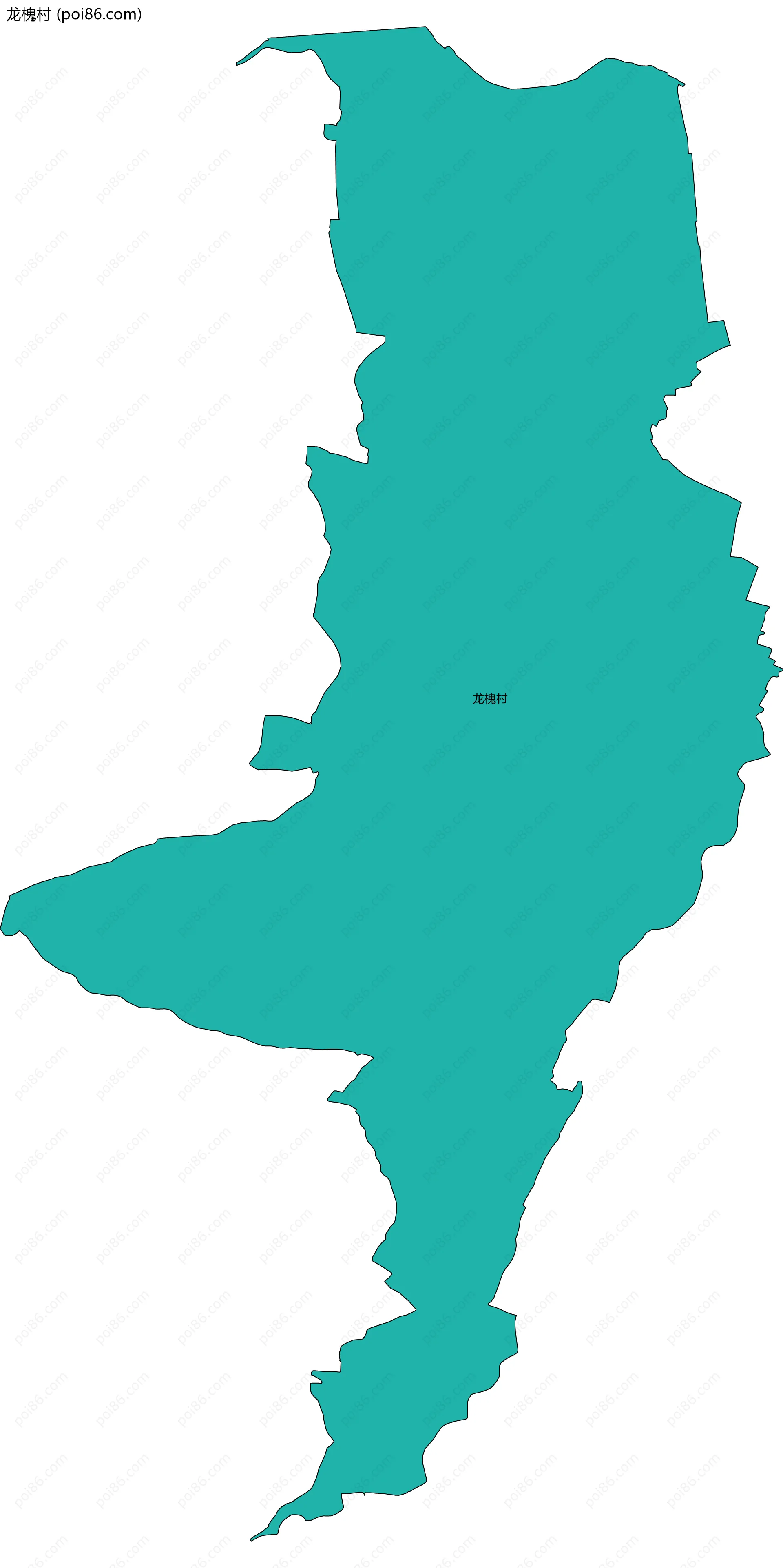 龙槐村边界地图