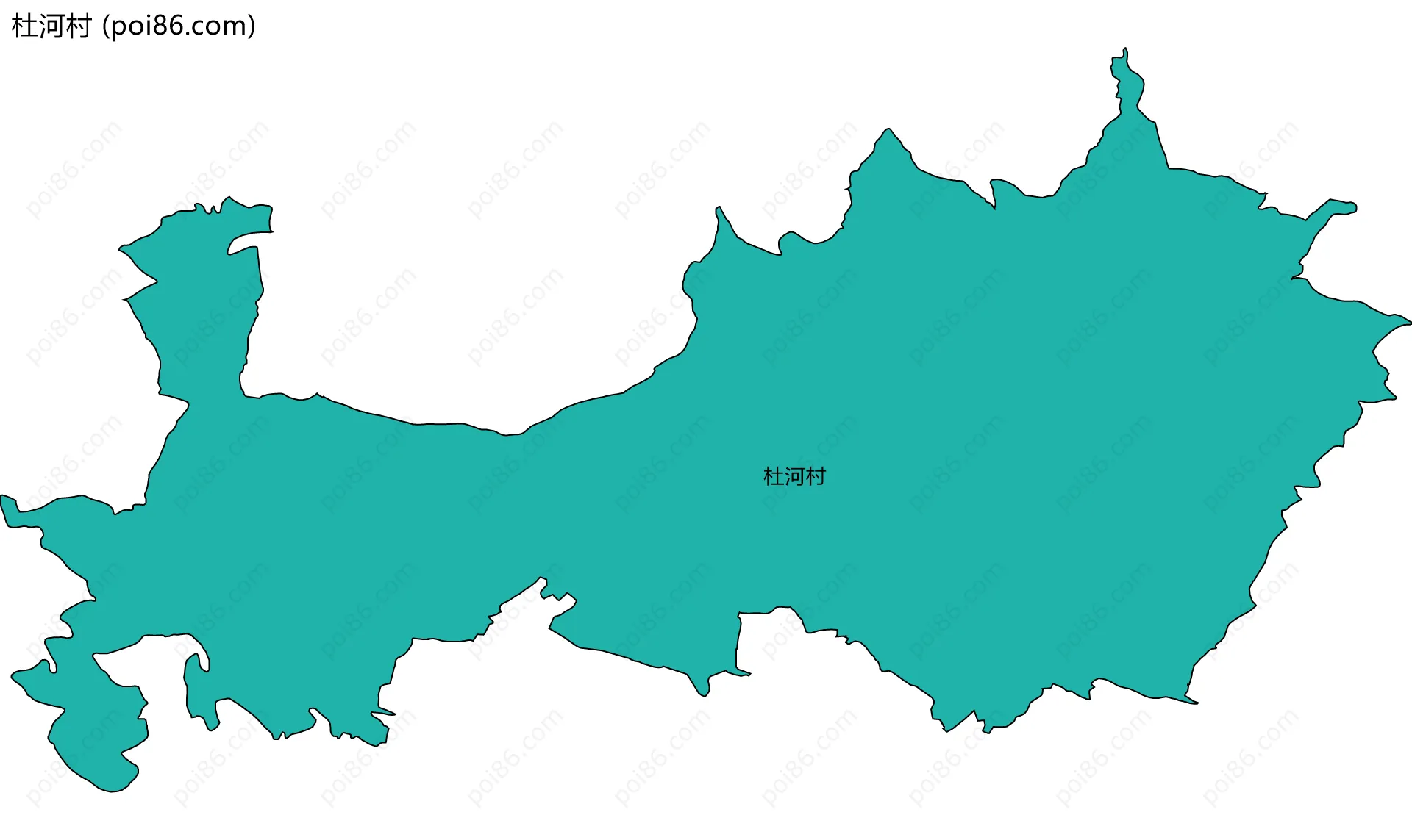 杜河村边界地图