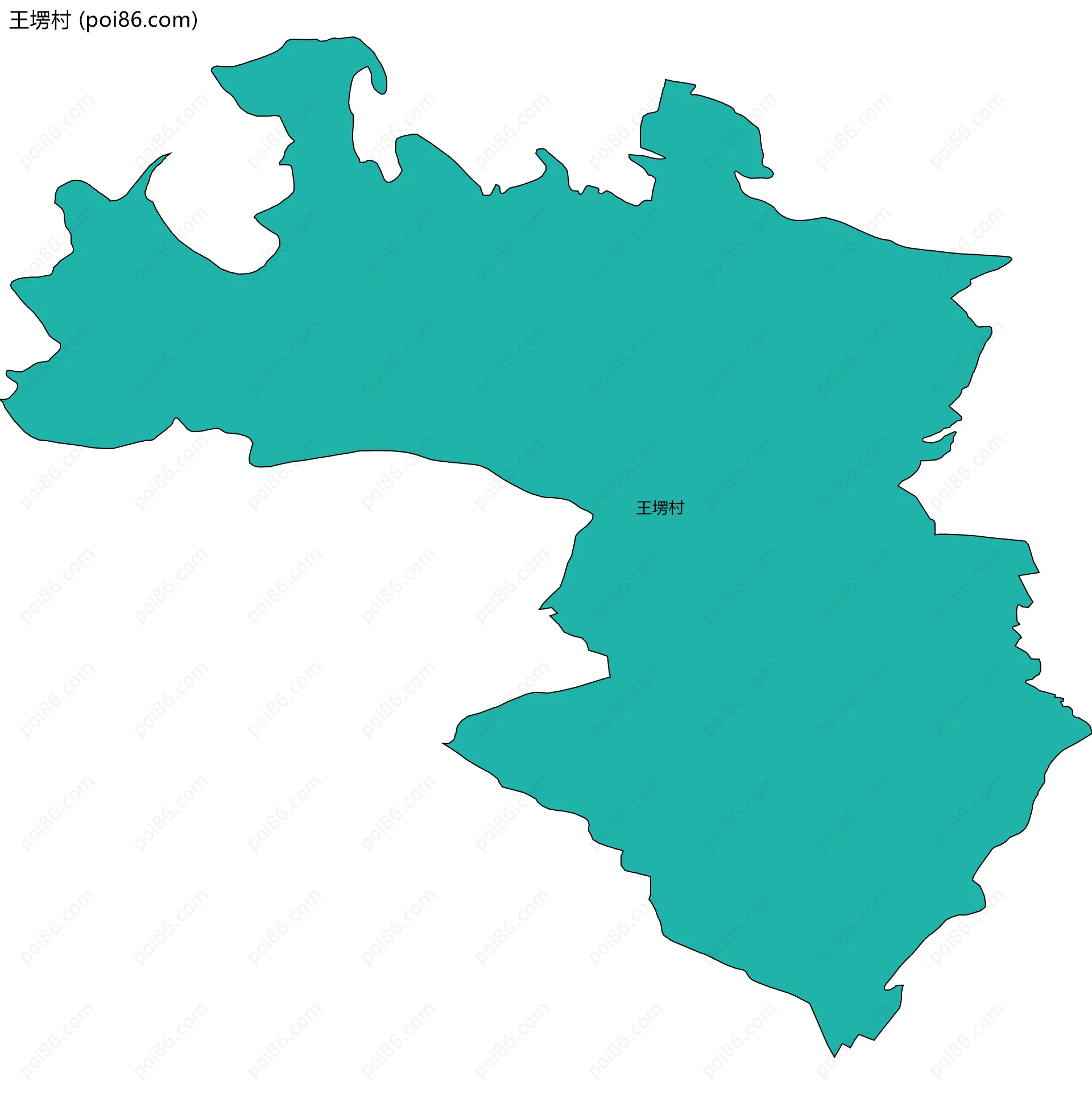 王塄村边界地图