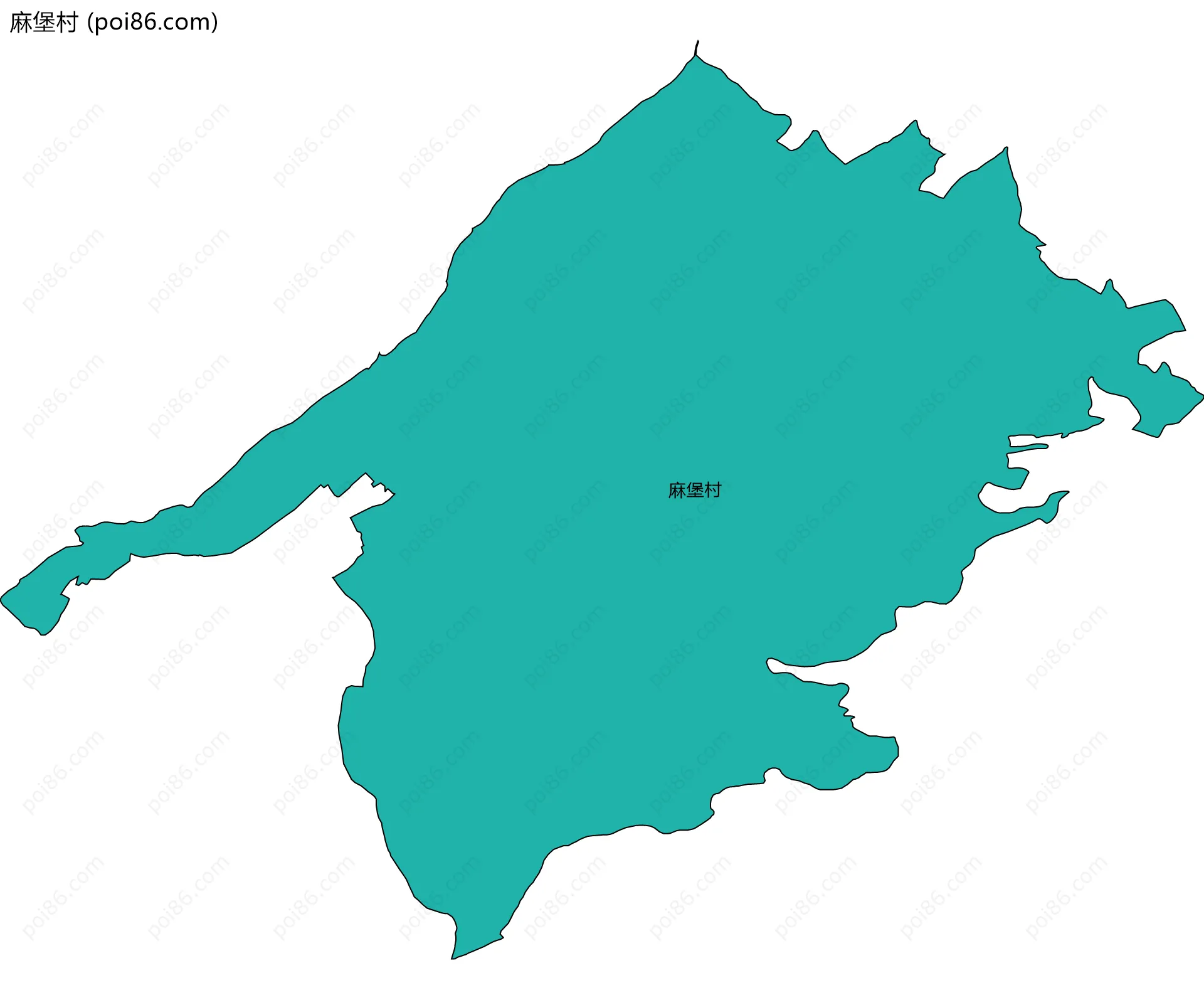 麻堡村边界地图