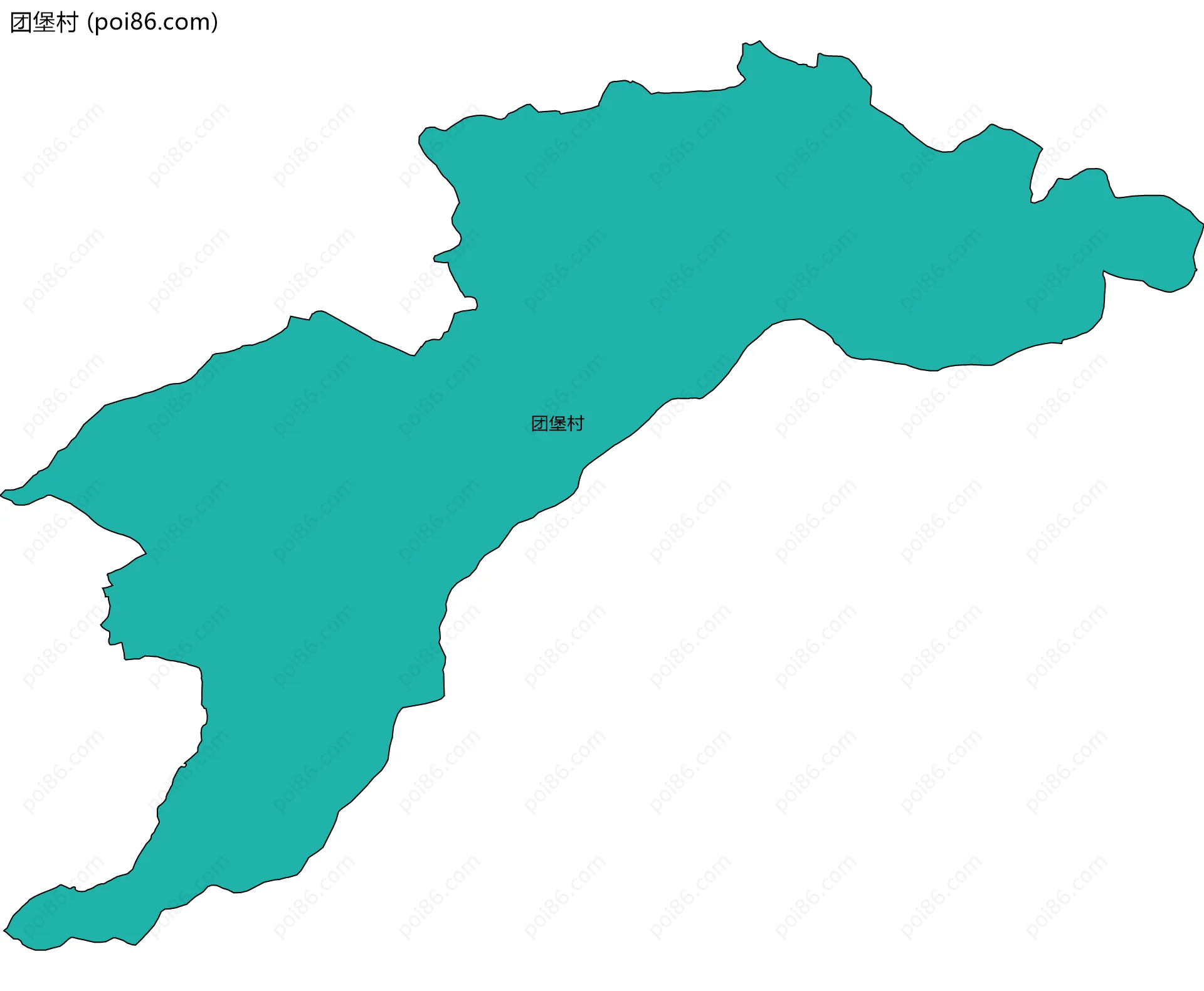 团堡村边界地图
